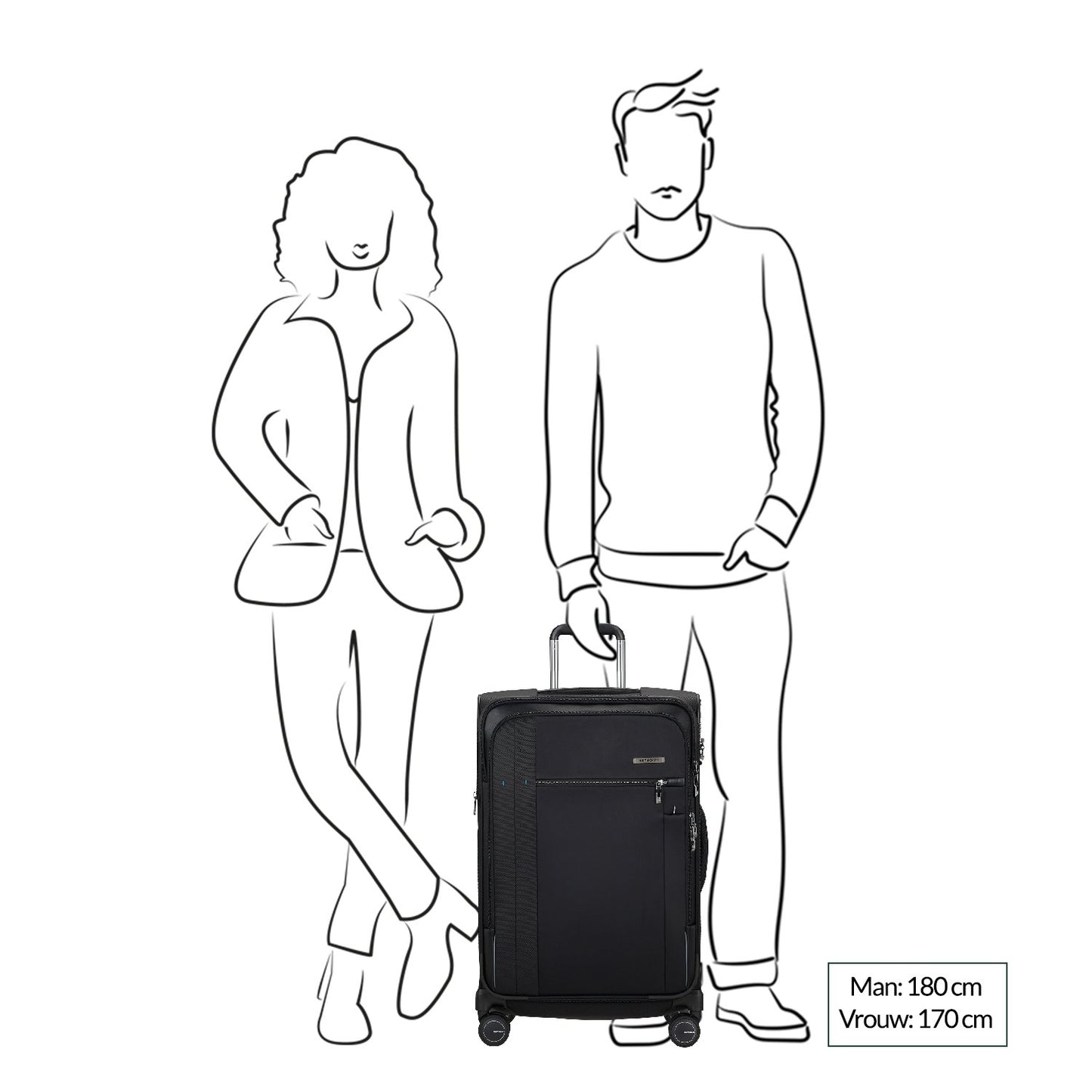 Samsonite Spectrolite 3.0 TRVL Spinner 68 Expandable black