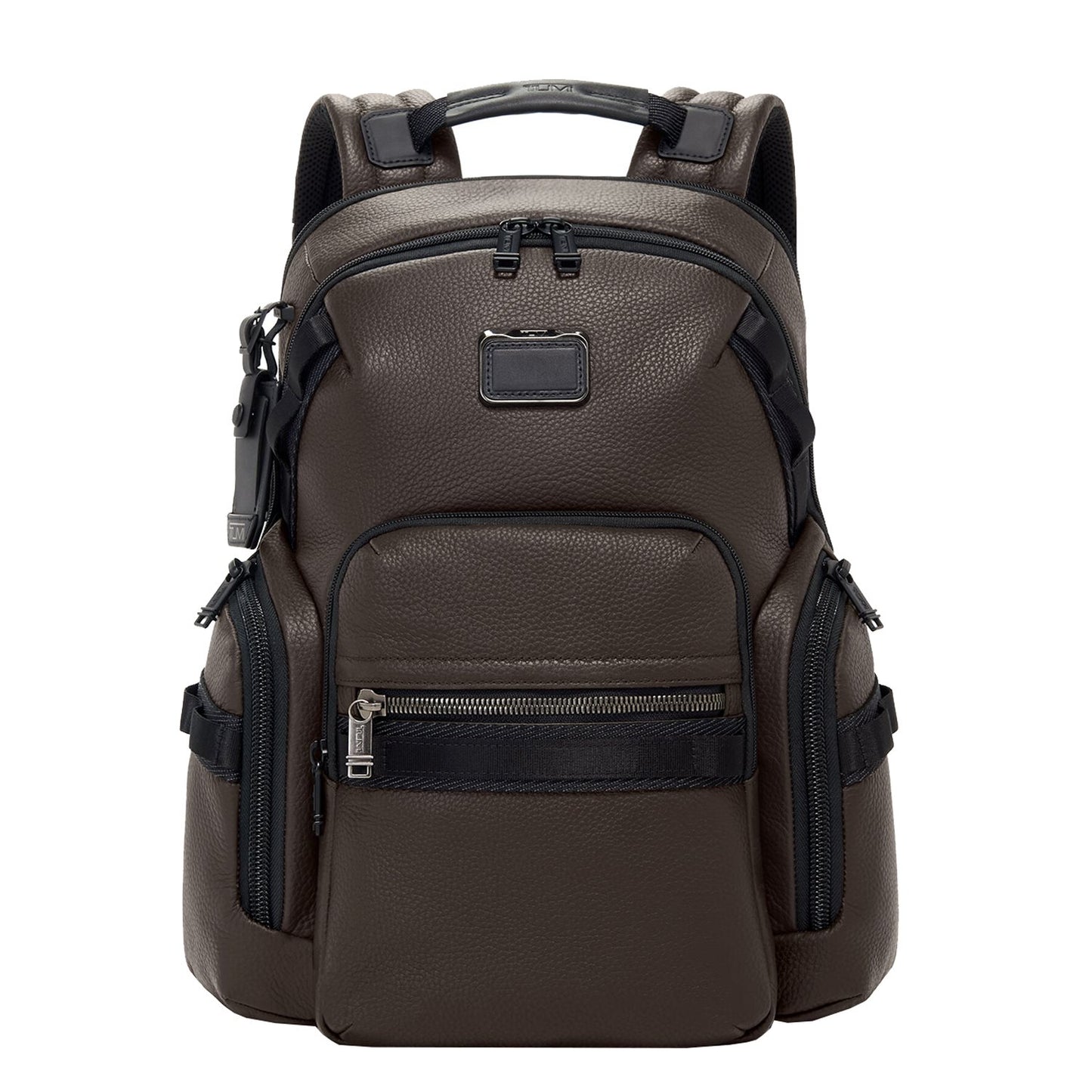 TUMI Alpha Bravo Nathan Navigation Backpack Leather dark brown