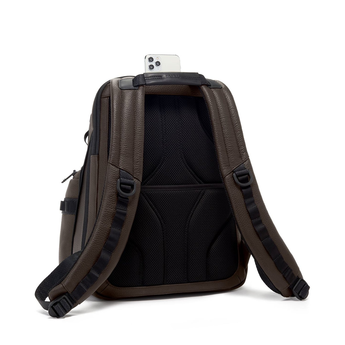 TUMI Alpha Bravo Nathan Navigation Backpack Leather dark brown