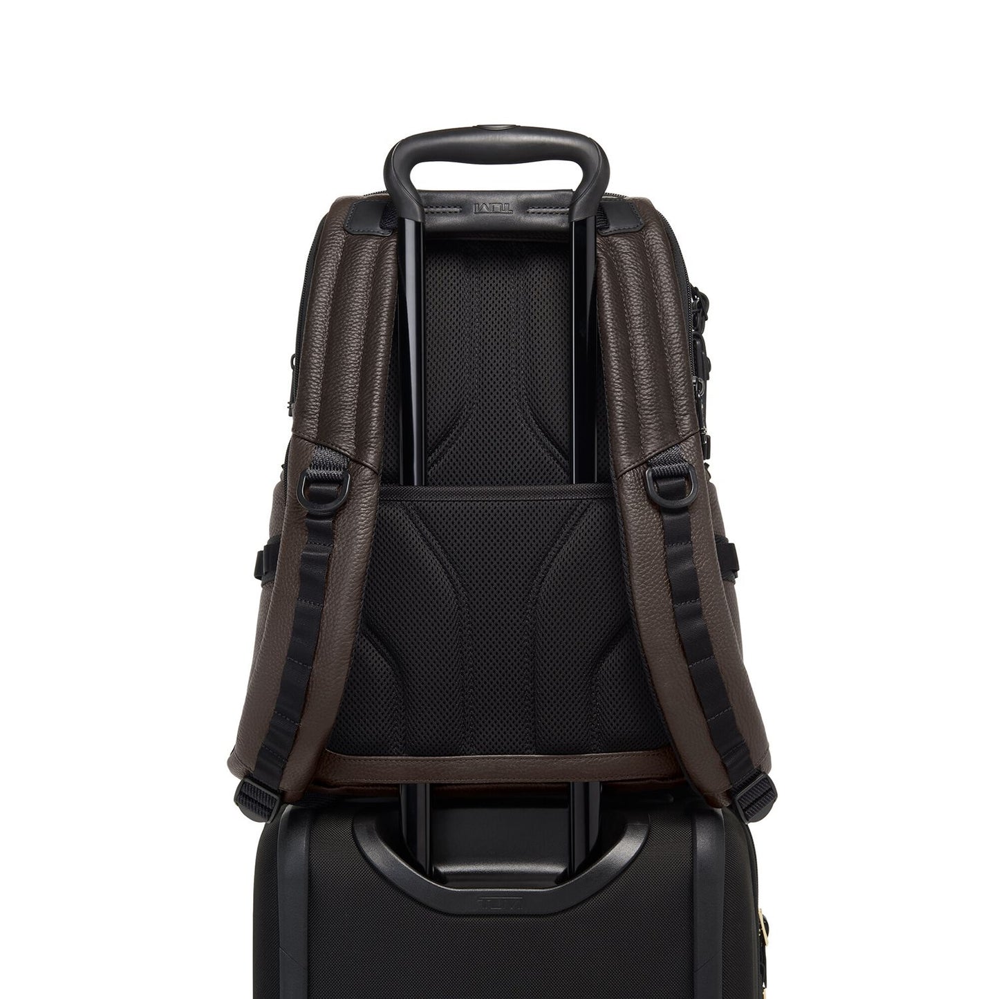 TUMI Alpha Bravo Nathan Navigation Backpack Leather dark brown