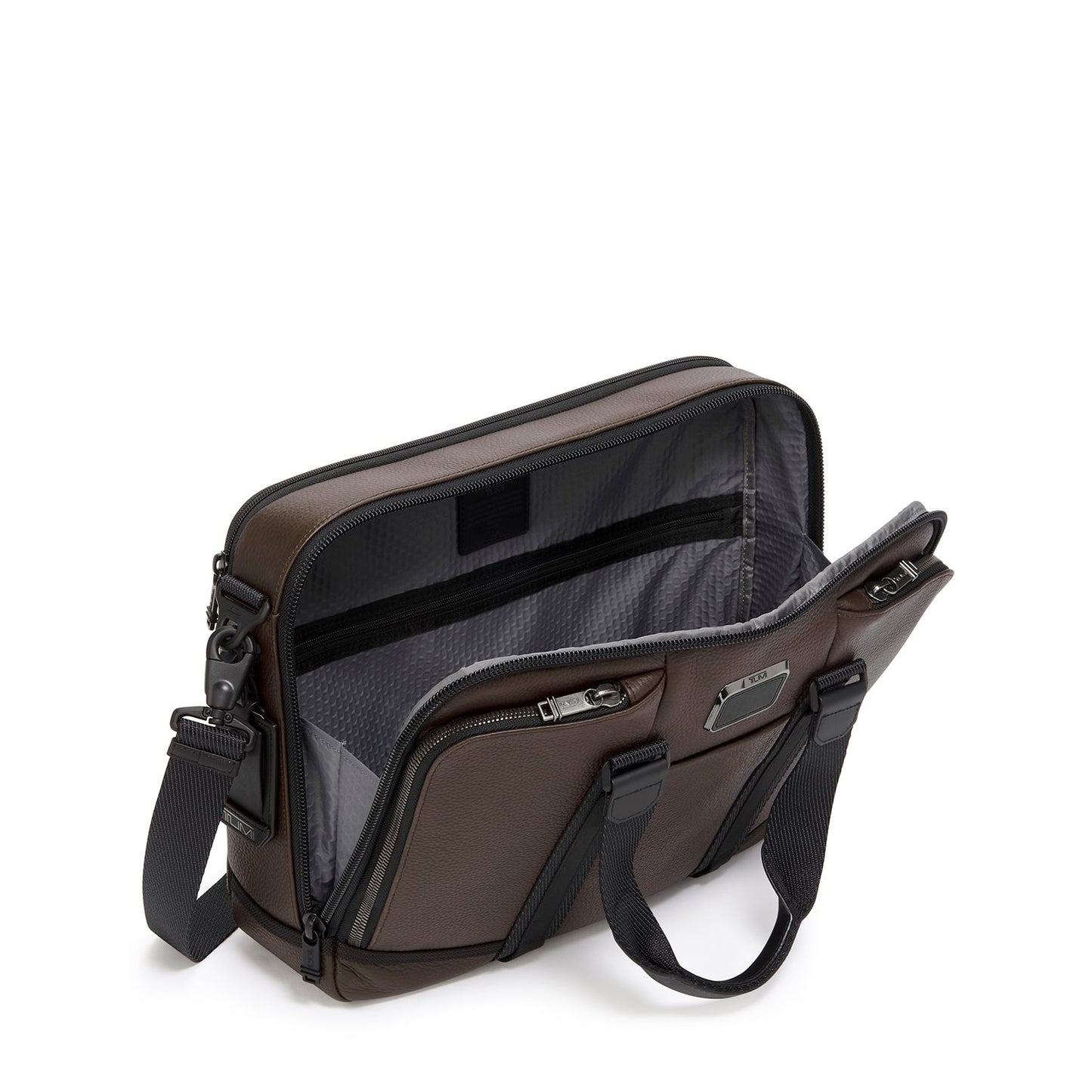 TUMI Alpha Bravo Albany Advanced Brief dark brown