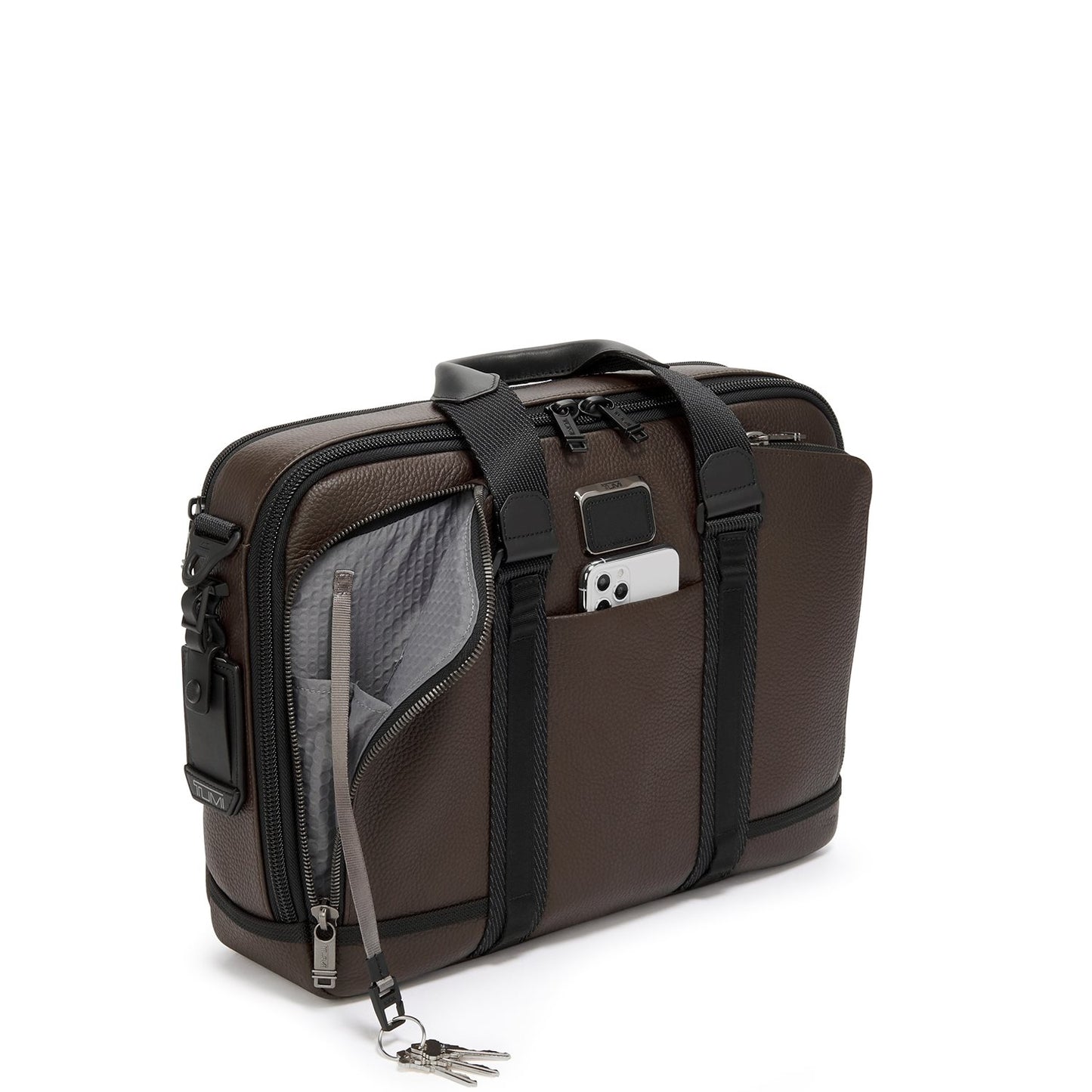 TUMI Alpha Bravo Albany Advanced Brief dark brown