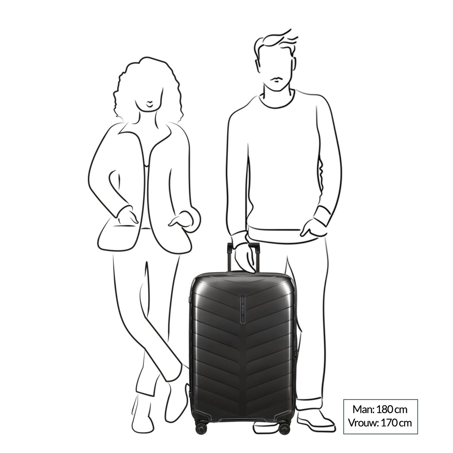 Samsonite Attrix Spinner 75 steel blue