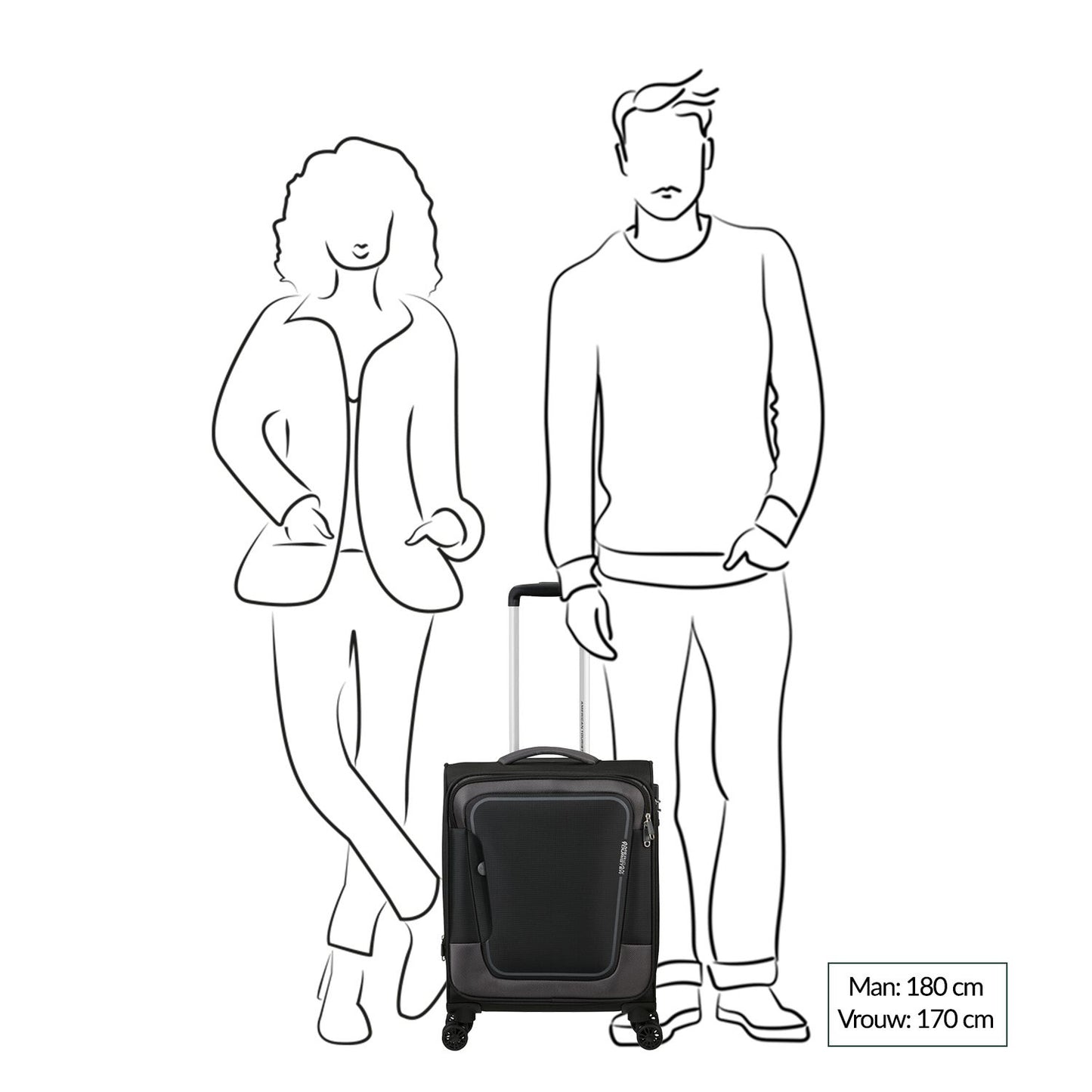 American Tourister Pulsonic Spinner 55 EXP stone teal