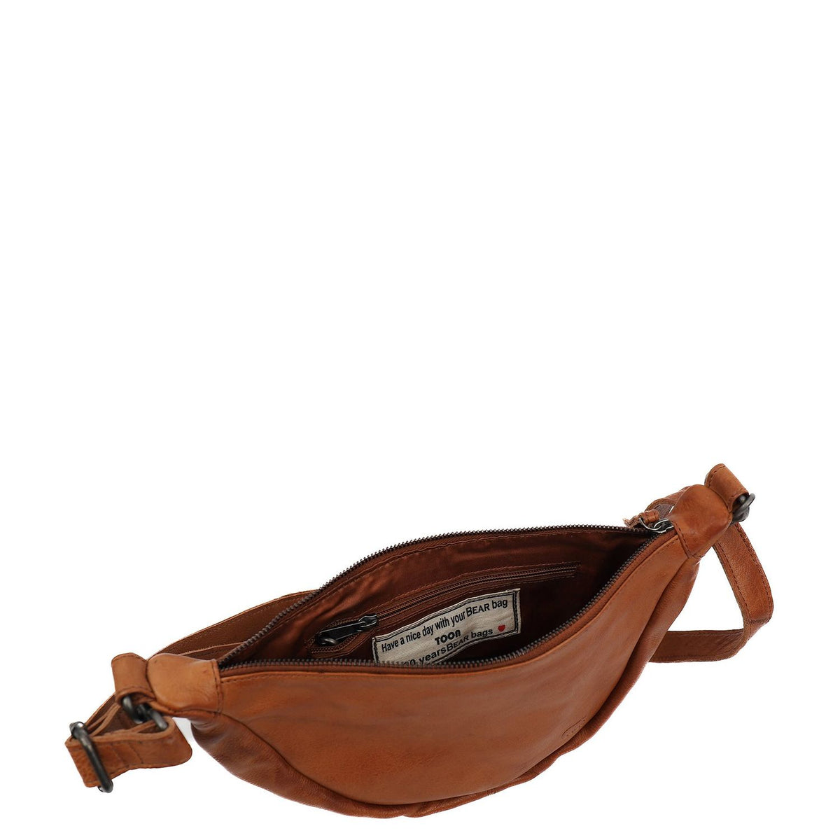 Bear Design Toon Crossbody cognac