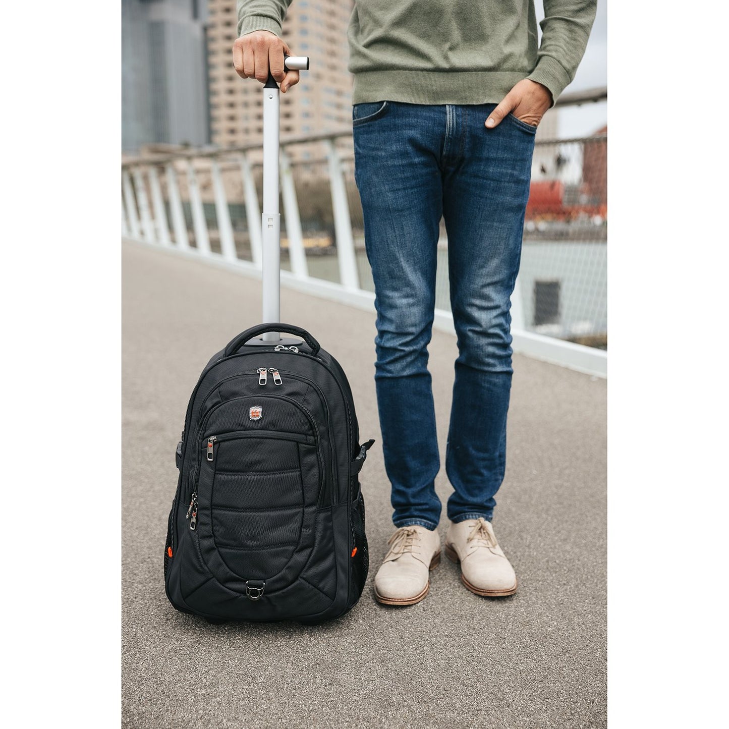 Enrico Benetti Cornell Trolley Backpack champagne