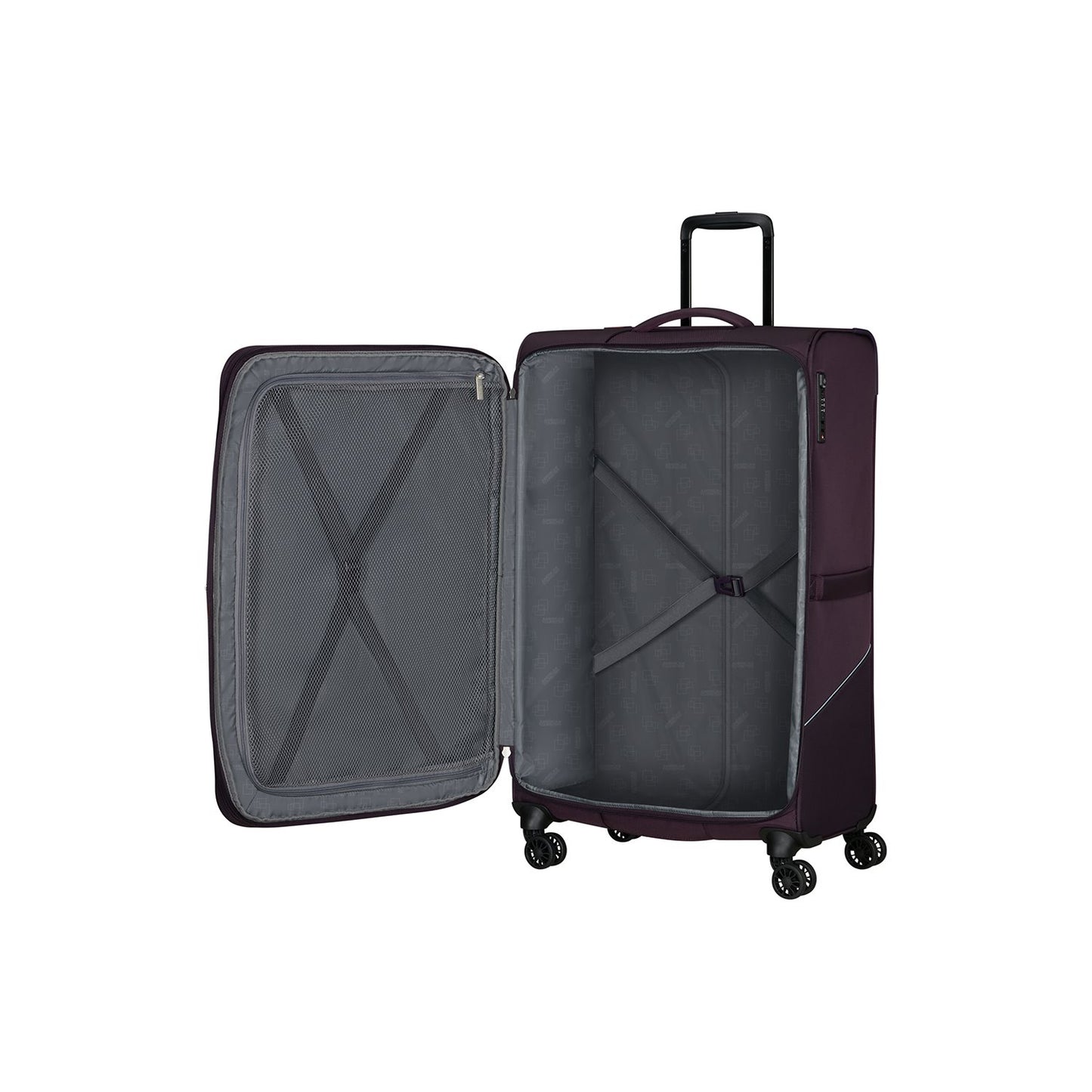 American Tourister Summerride Spinner L Exp TSA dark plum