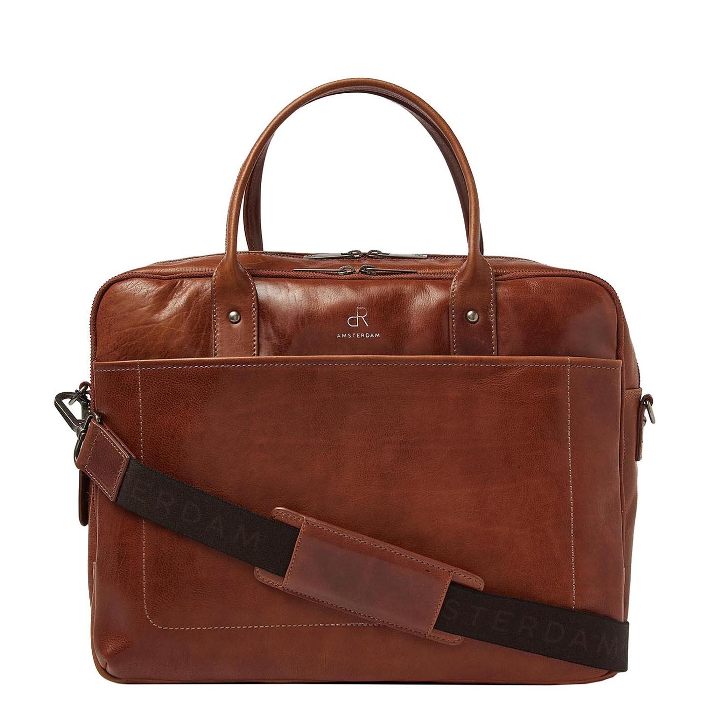dR Amsterdam Elevate Workbag cognac