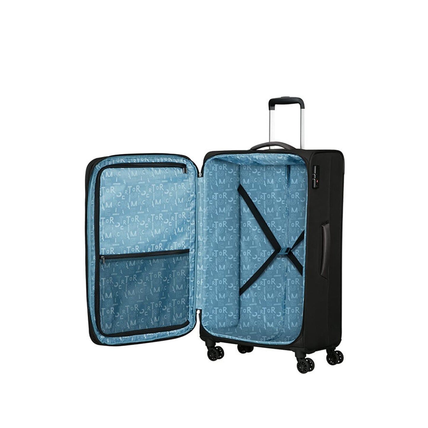 American Tourister Pulsonic Spinner 81 EXP asphalt black
