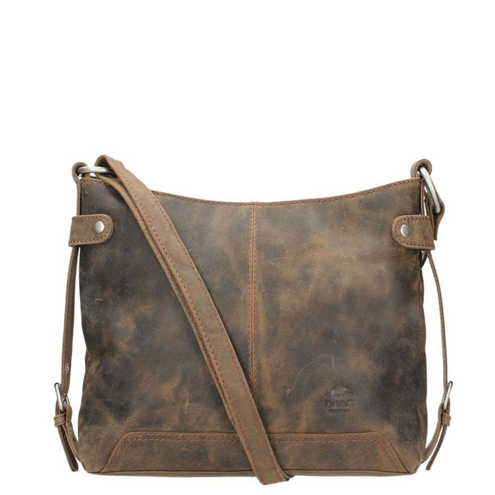 Bear Design Dark Nature Schoudertas brown
