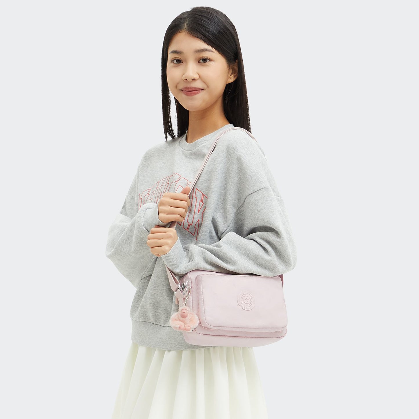 Kipling Abanu M pink shine