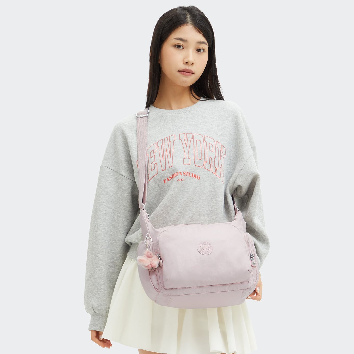 Kipling Gabb pink shine