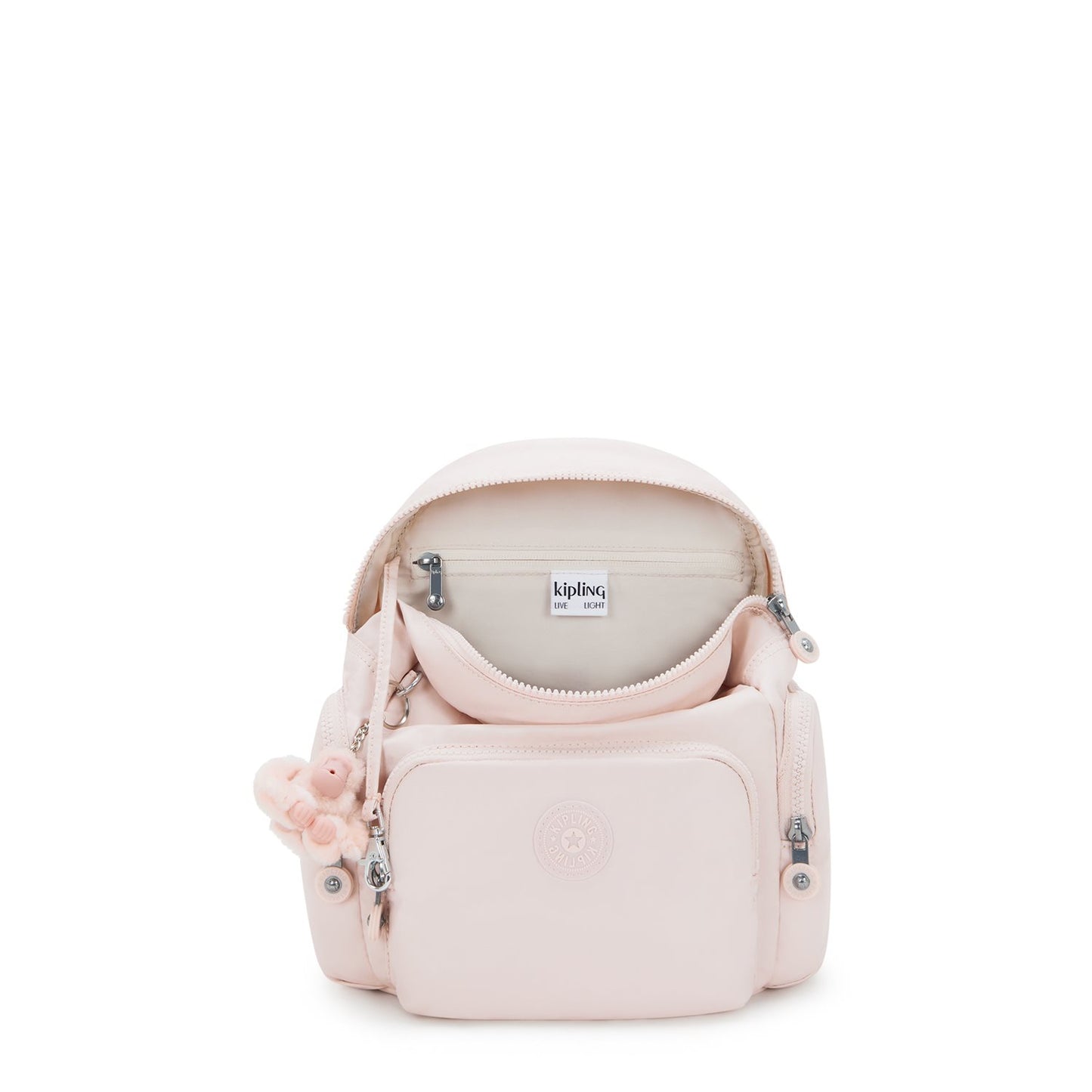 Kipling City Zip Mini pink shine