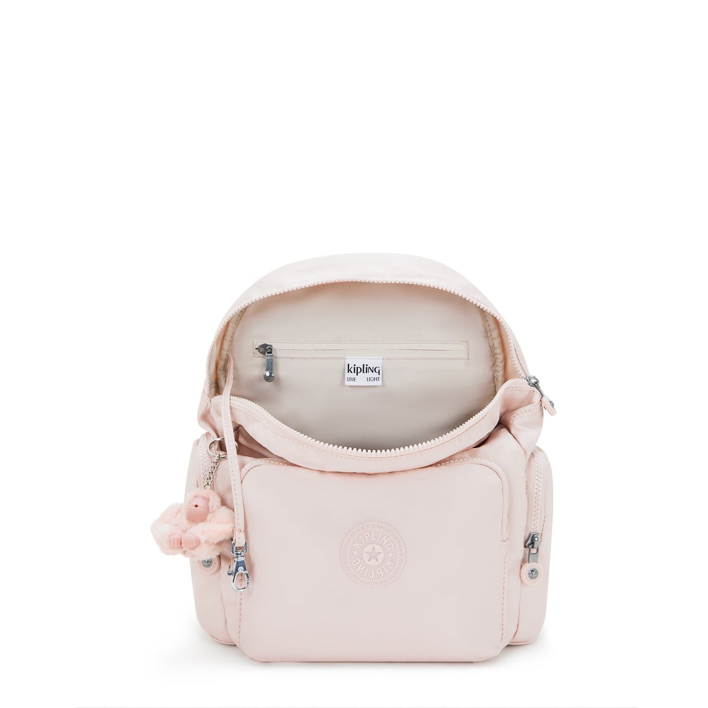 Kipling City Zip S pink shine