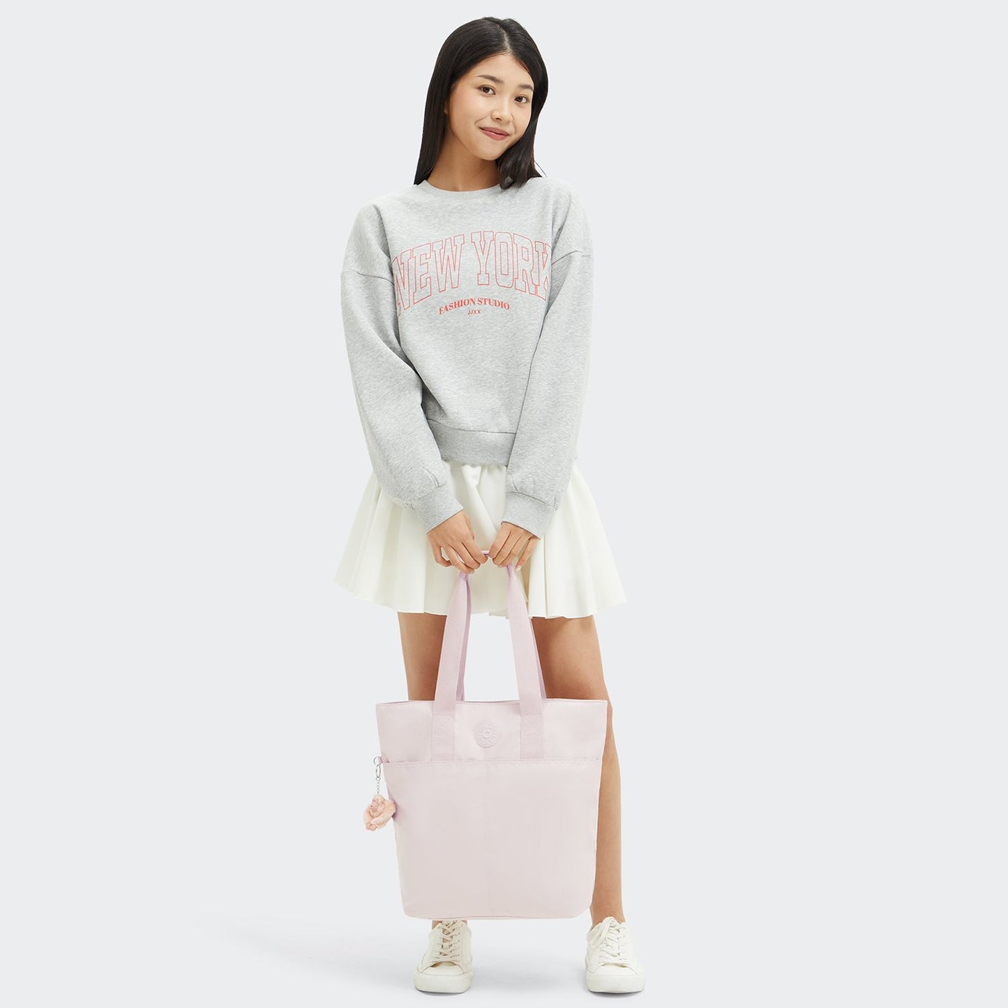 Kipling Hanifa pink shine