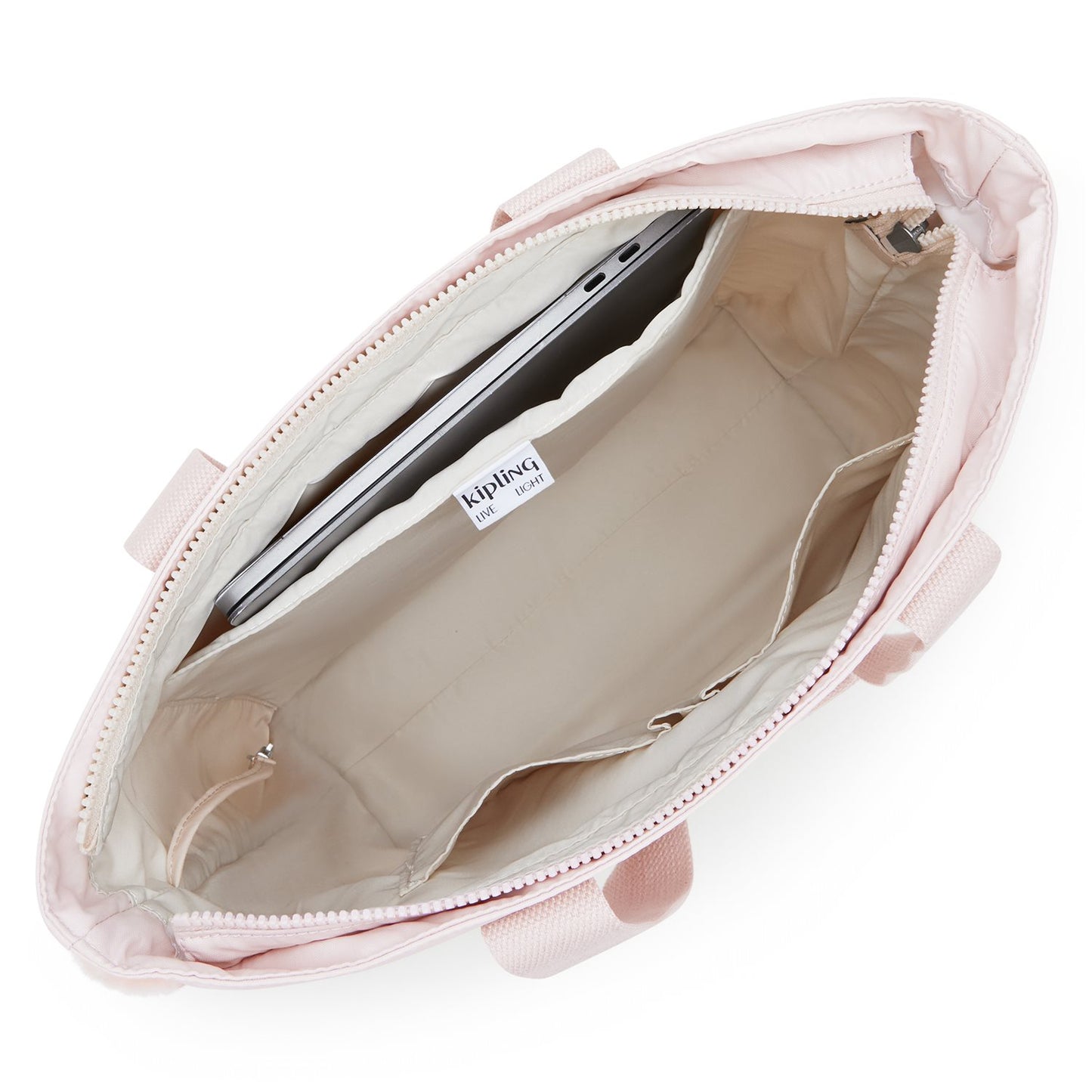 Kipling Hanifa pink shine
