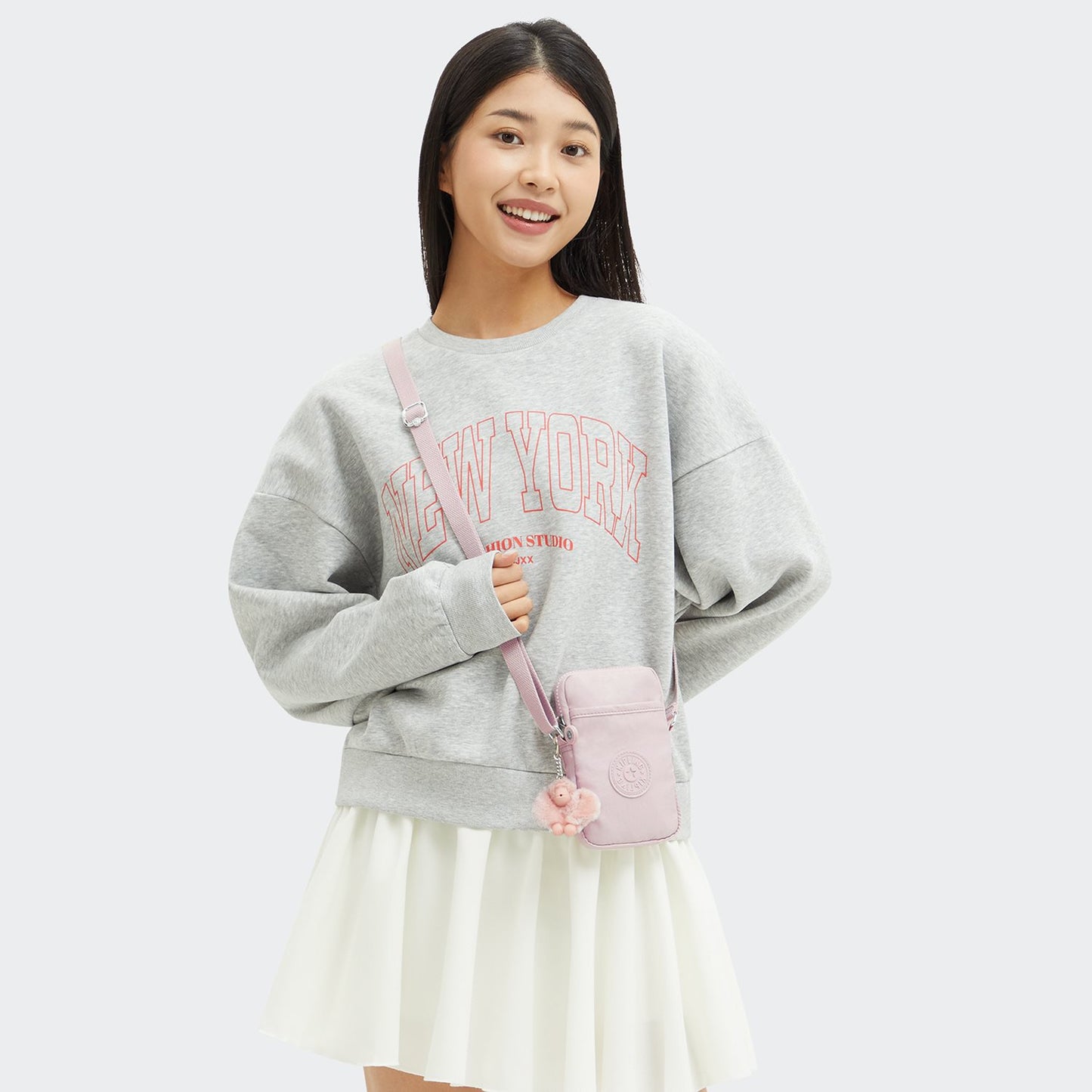 Kipling Tally pink shine
