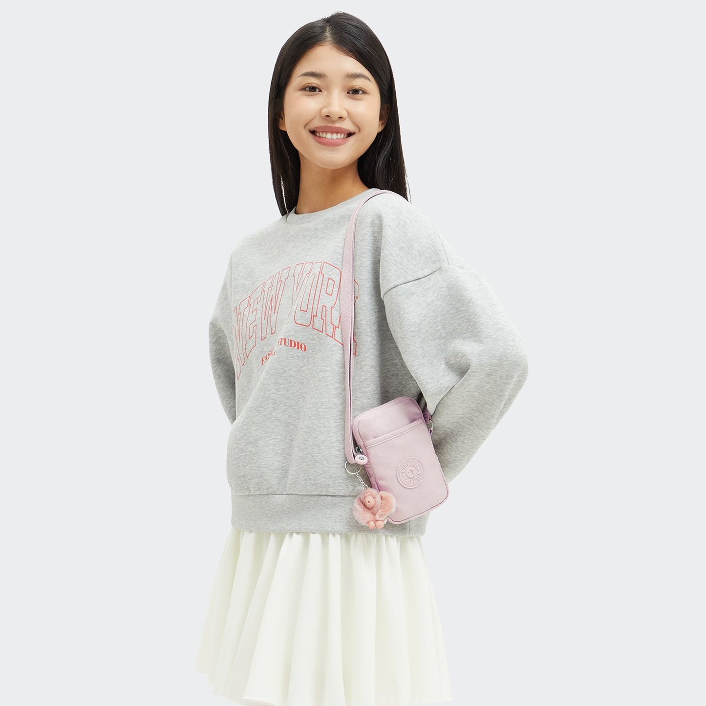 Kipling Tally pink shine