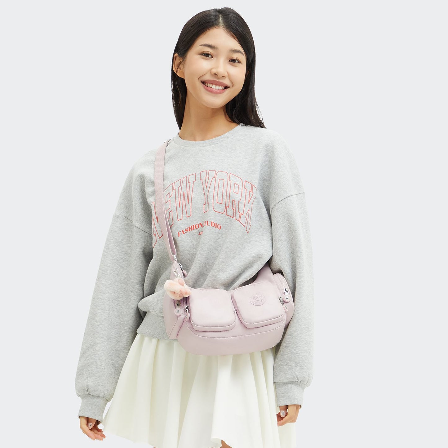 Kipling Rikka S pink shine