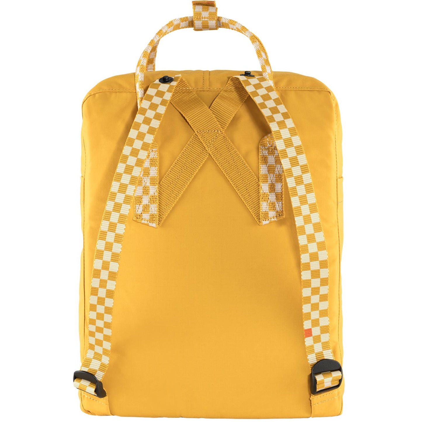 Fjallraven Kanken ochre-chess pattern