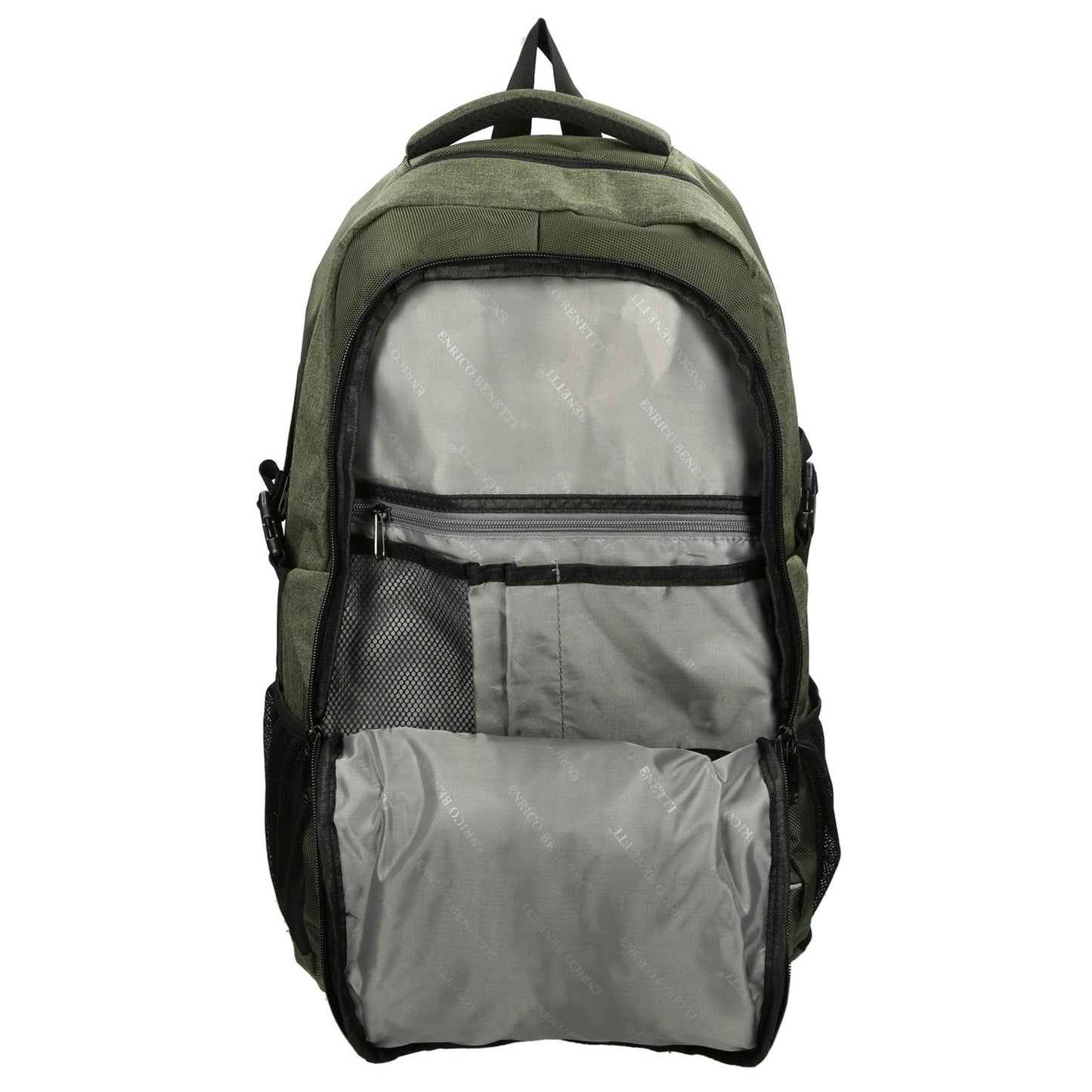 Enrico Benetti Yellow Stone 17'' Laptop Rugzak olijf