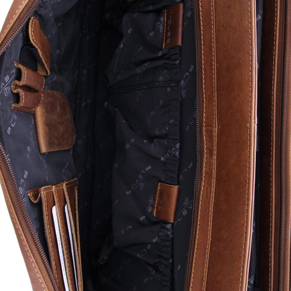 Plevier Navigator Morse Aktetas 2 vaks 15.6" darkbrown