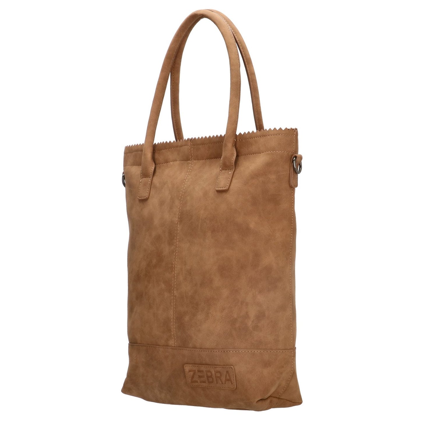 Zebra Trends Kartel Met Rits Shopper camel