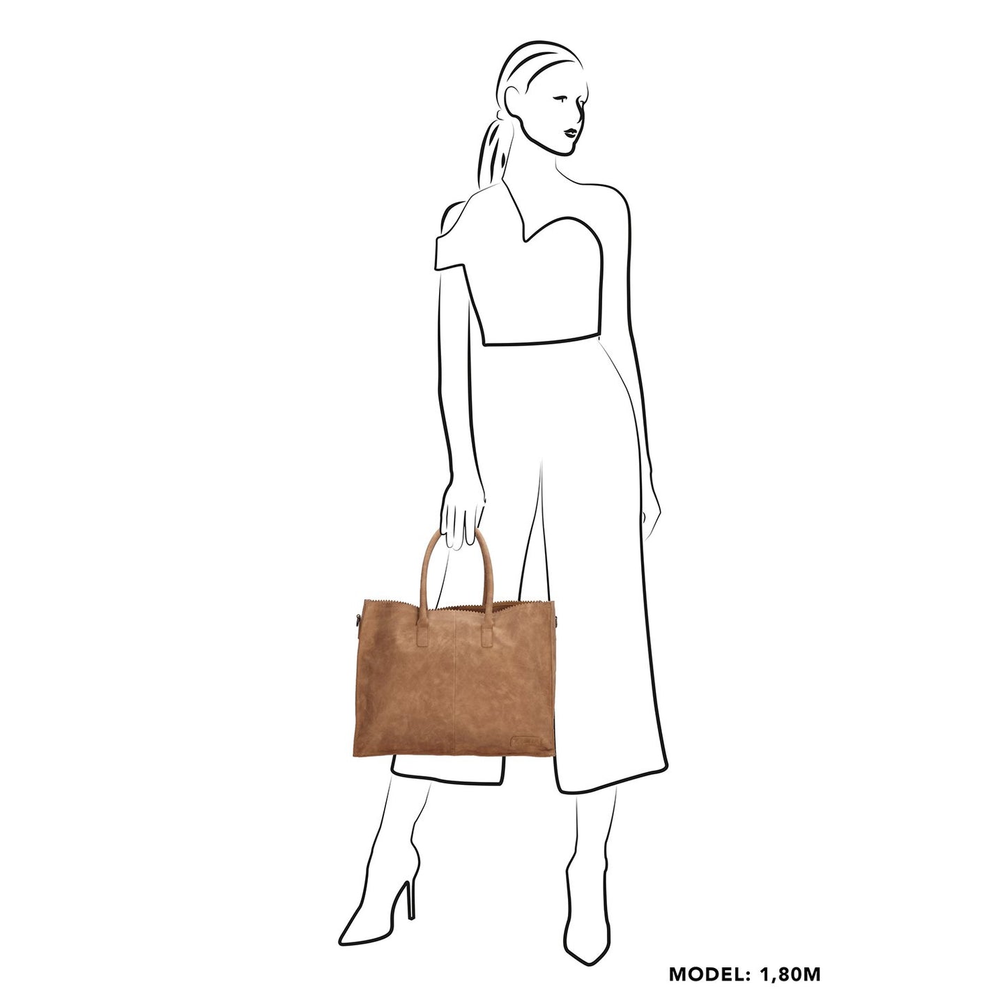Zebra Trends Lisa XL Shopper camel