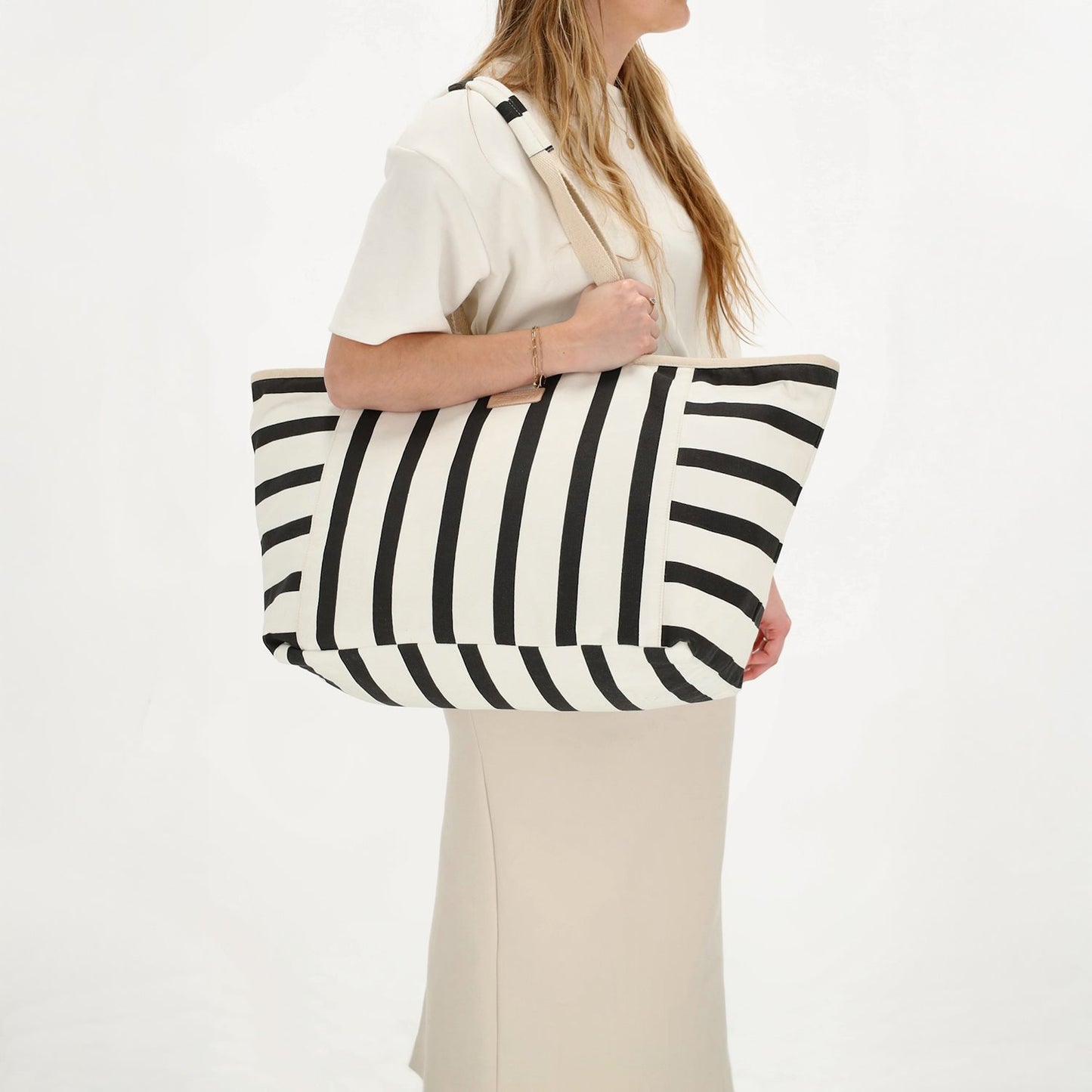 Zebra Trends Richelle Beachbag black white