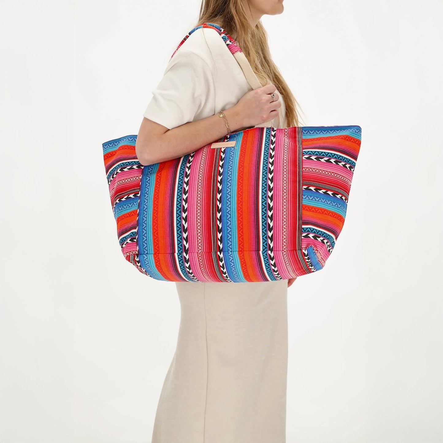 Zebra Trends Richelle Beachbag multi fuchsia