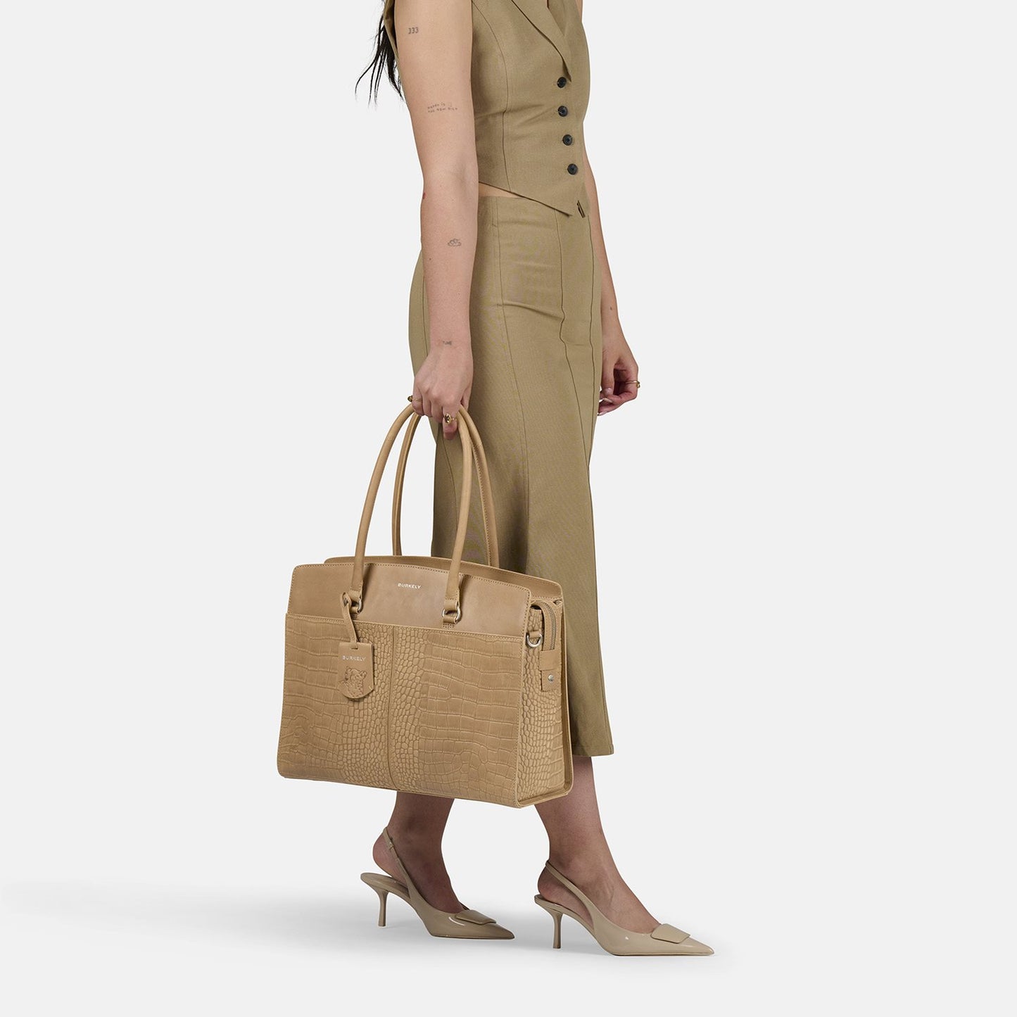 Burkely Cool Colbie Workbag 15.6" natural nude