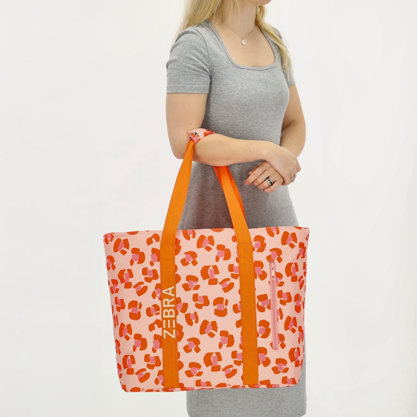 Zebra Trends Sally Beach Cooling Bag pink cheetah