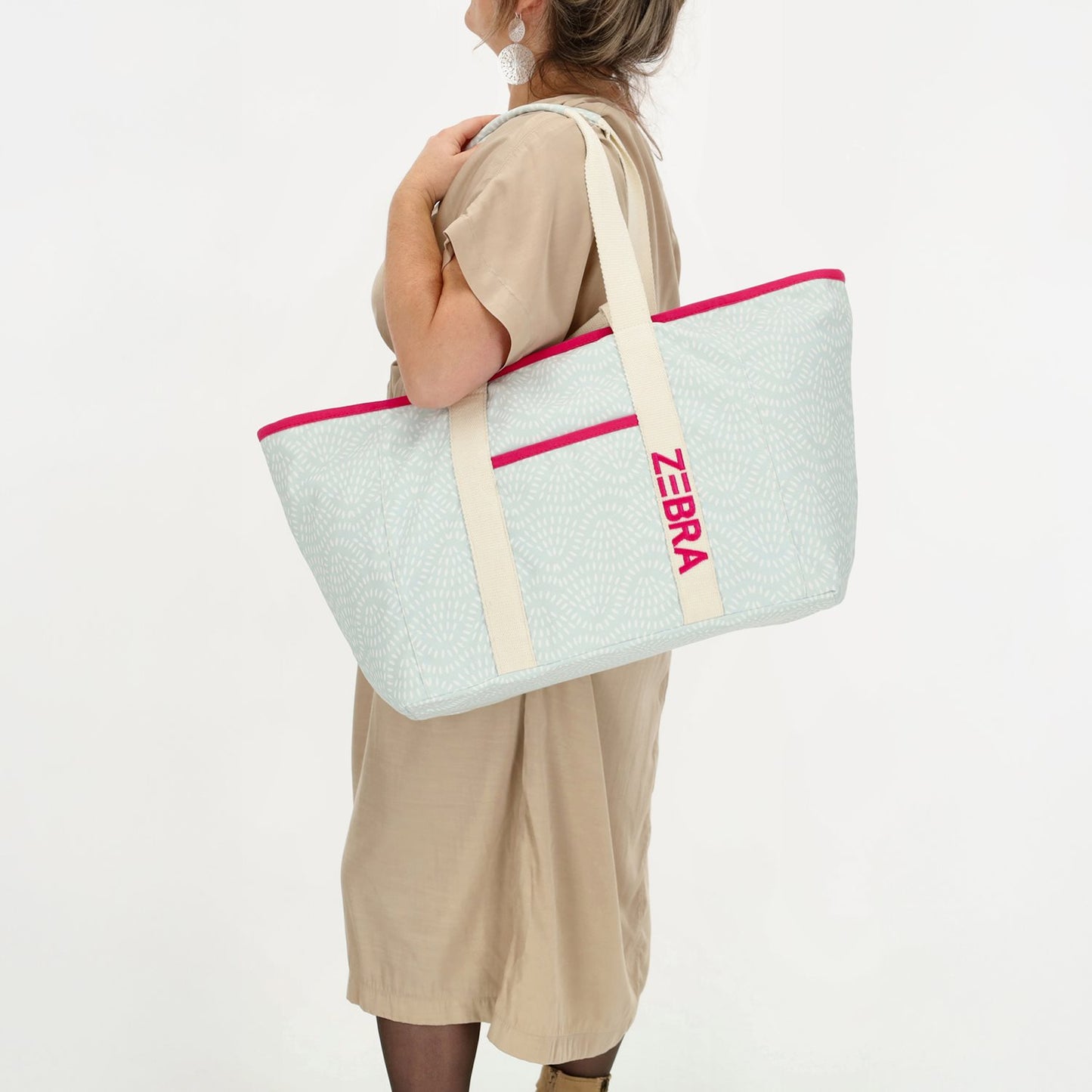 Zebra Trends Elise Beachbag lightblue