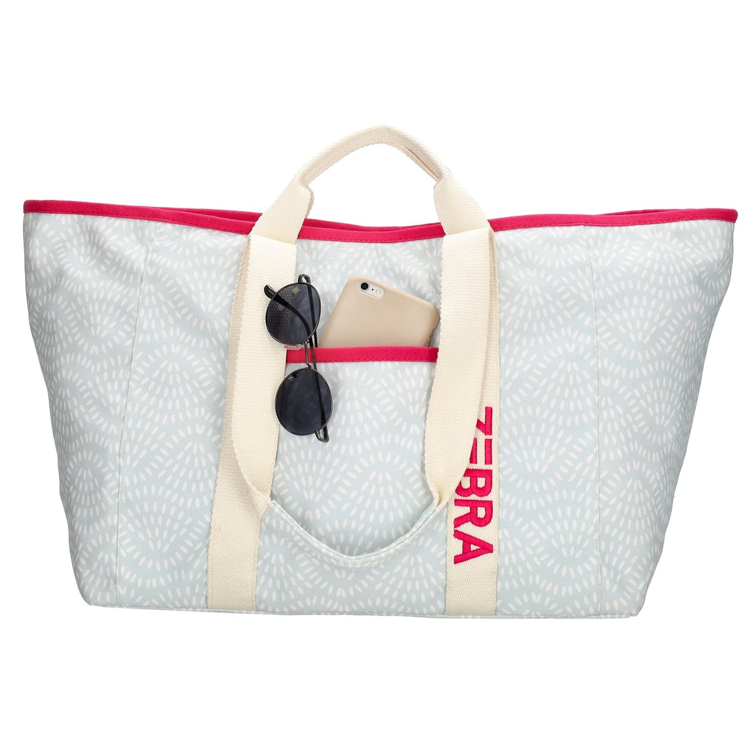 Zebra Trends Elise Beachbag lightblue