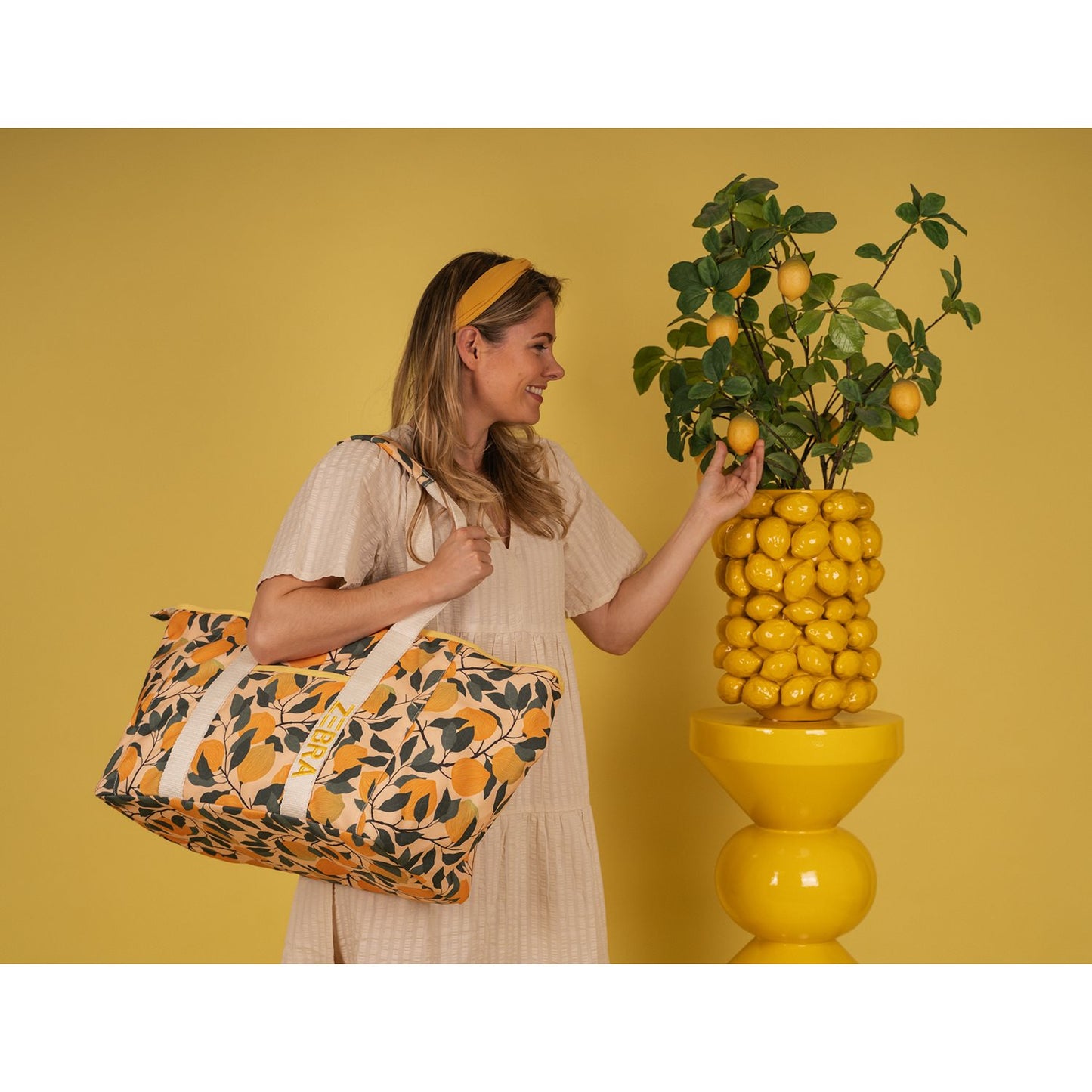 Zebra Trends Elise Beachbag citroen