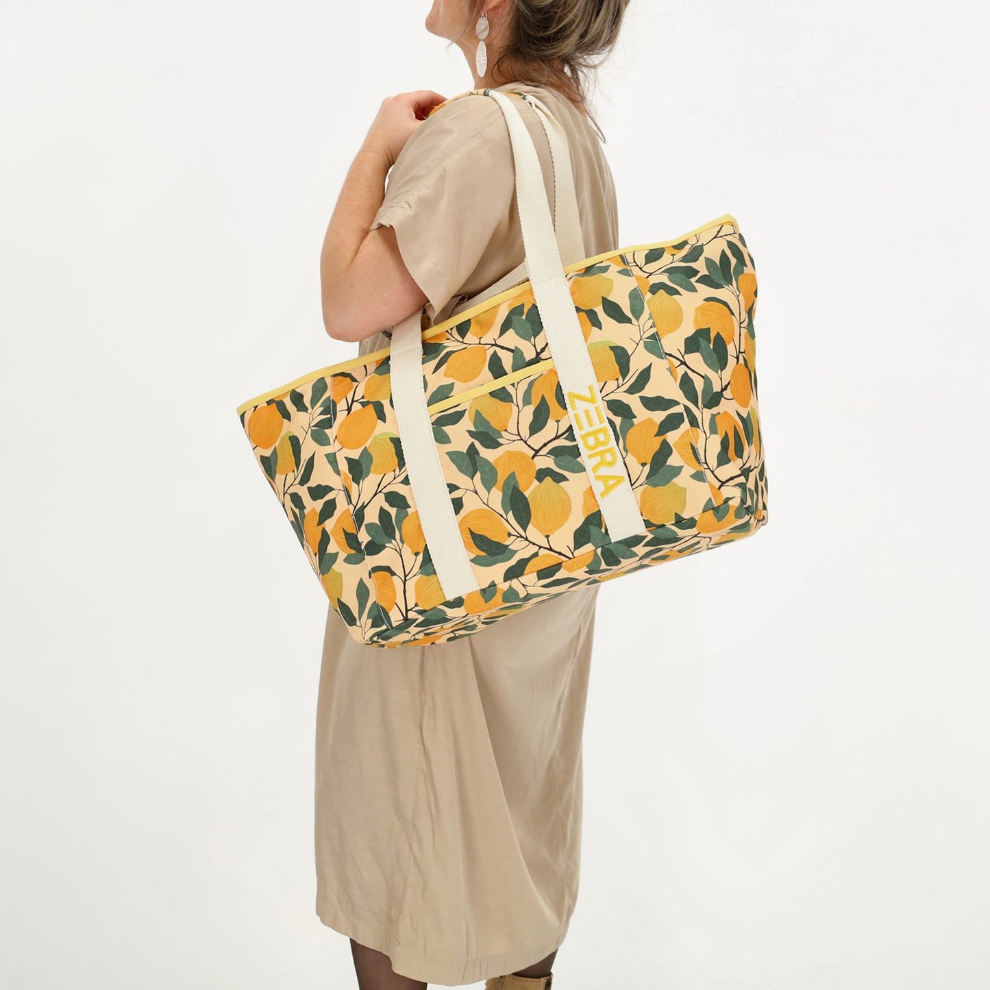 Zebra Trends Elise Beachbag citroen