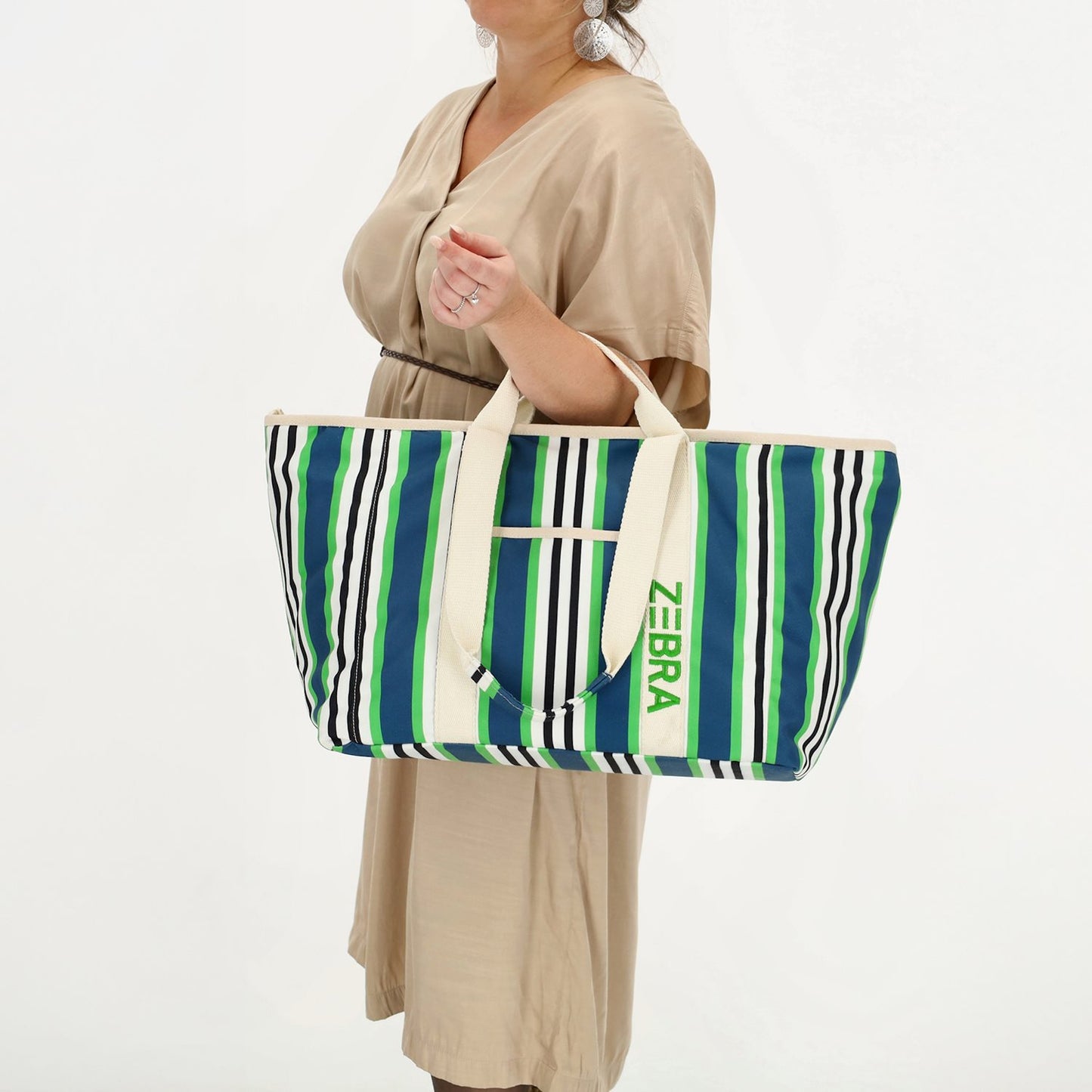 Zebra Trends Elise Beachbag stripes