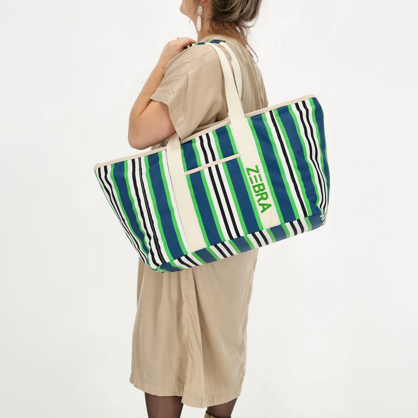 Zebra Trends Elise Beachbag stripes
