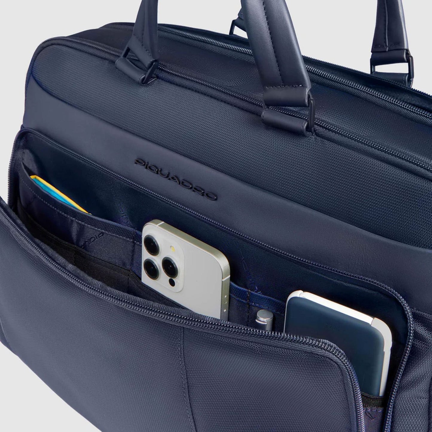 Piquadro Brief 2 Laptop Shoulderbag 15.6" blue