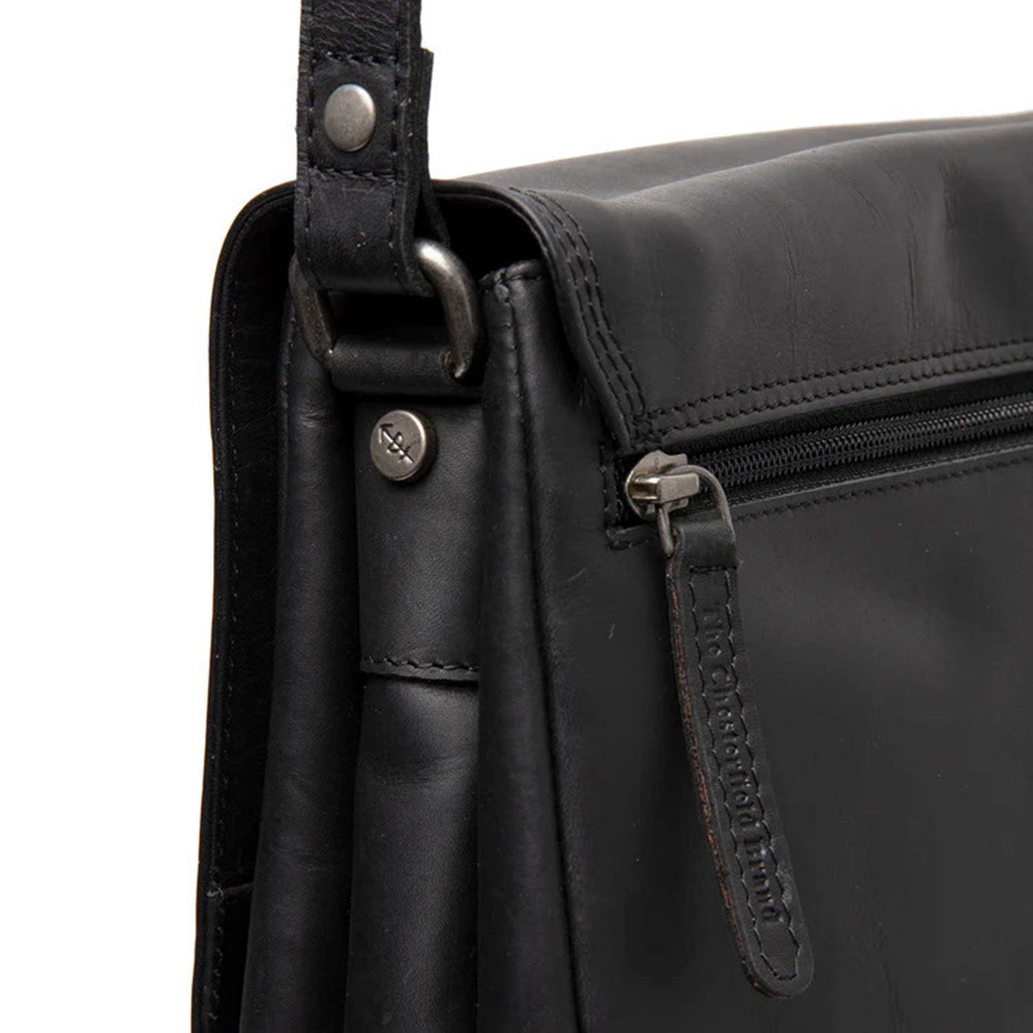 The Chesterfield Brand Laverton Flapoverbag medium black