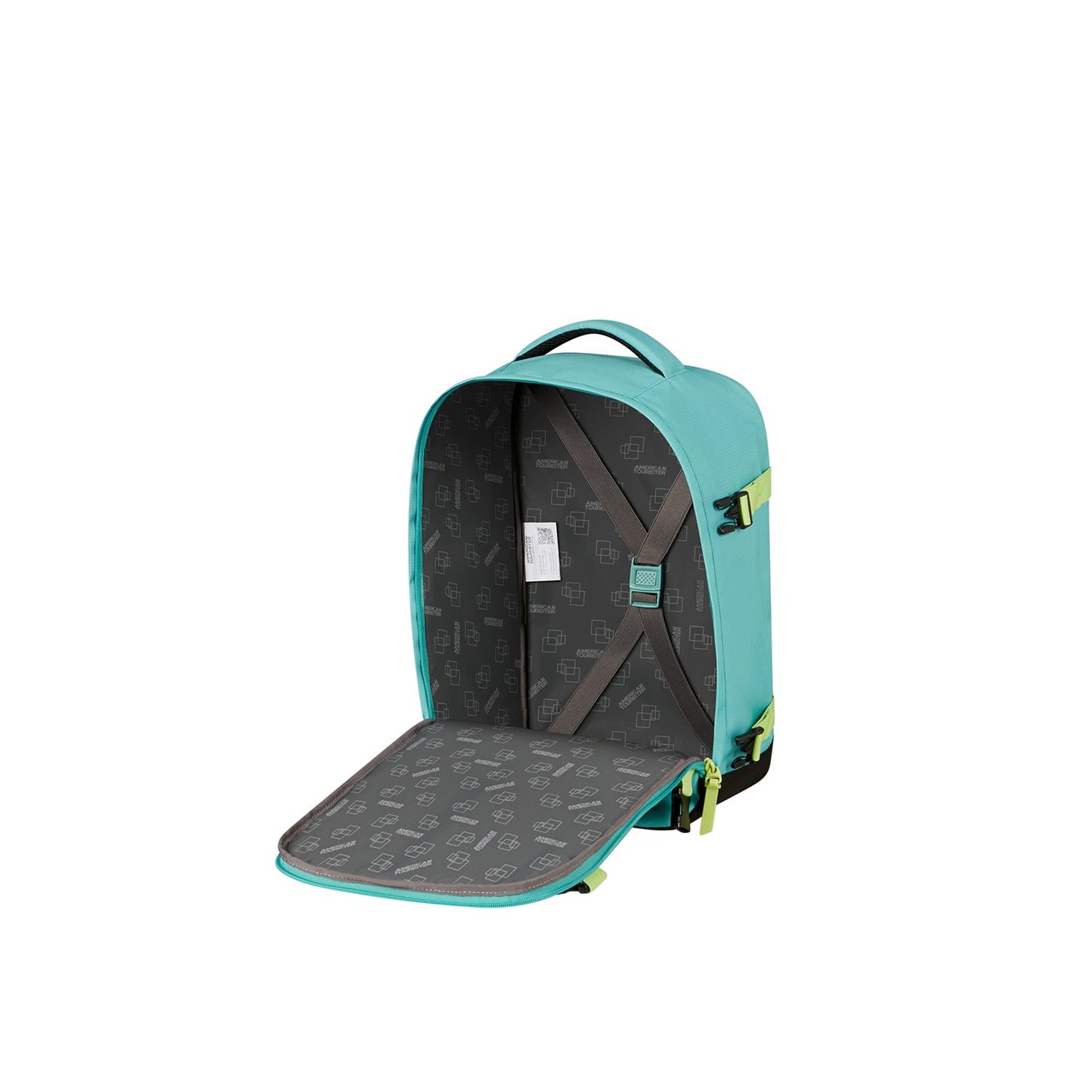 American Tourister TAKE2CABIN Casual Backpack S dusty turquoise/lime