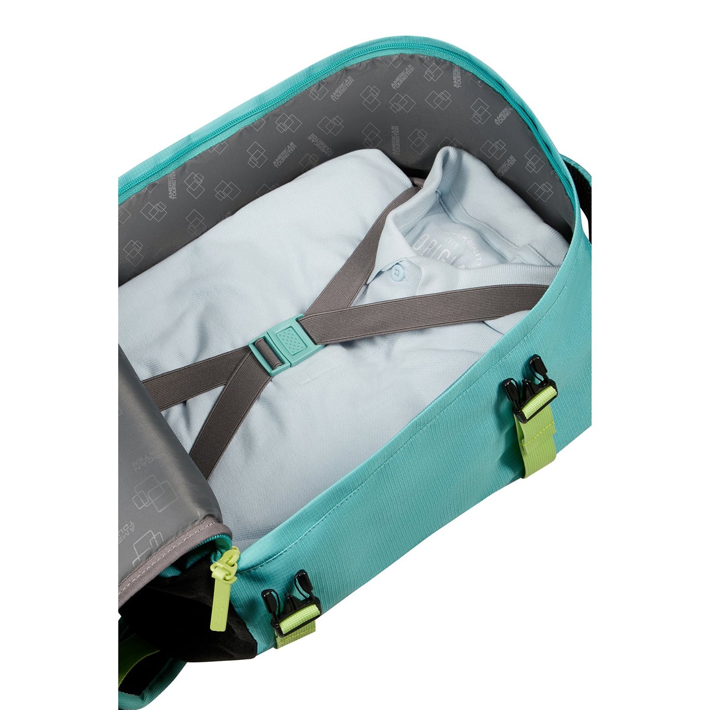 American Tourister TAKE2CABIN Casual Backpack S dusty turquoise/lime