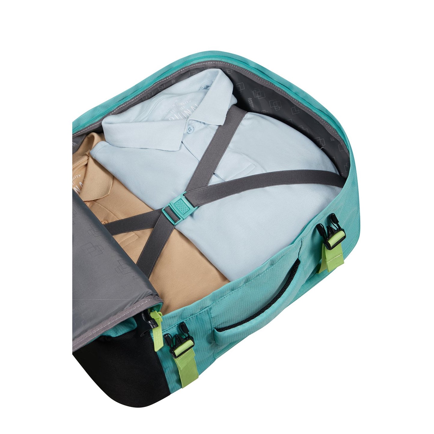 American Tourister TAKE2CABIN Casual Backpack Ms dusty turquoise/lime