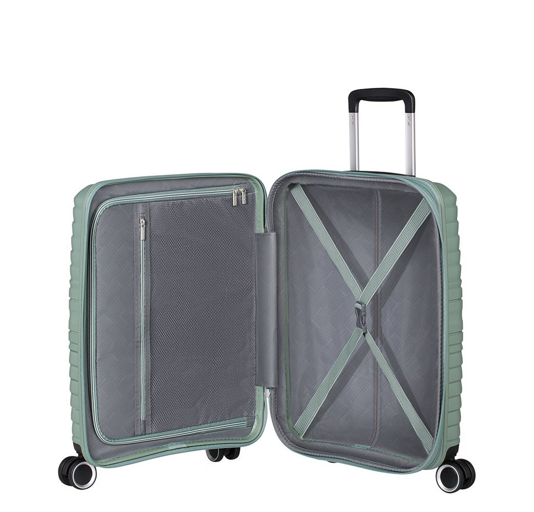 American Tourister Flytwist Spinner 55/20 TSA Expandable botanic green