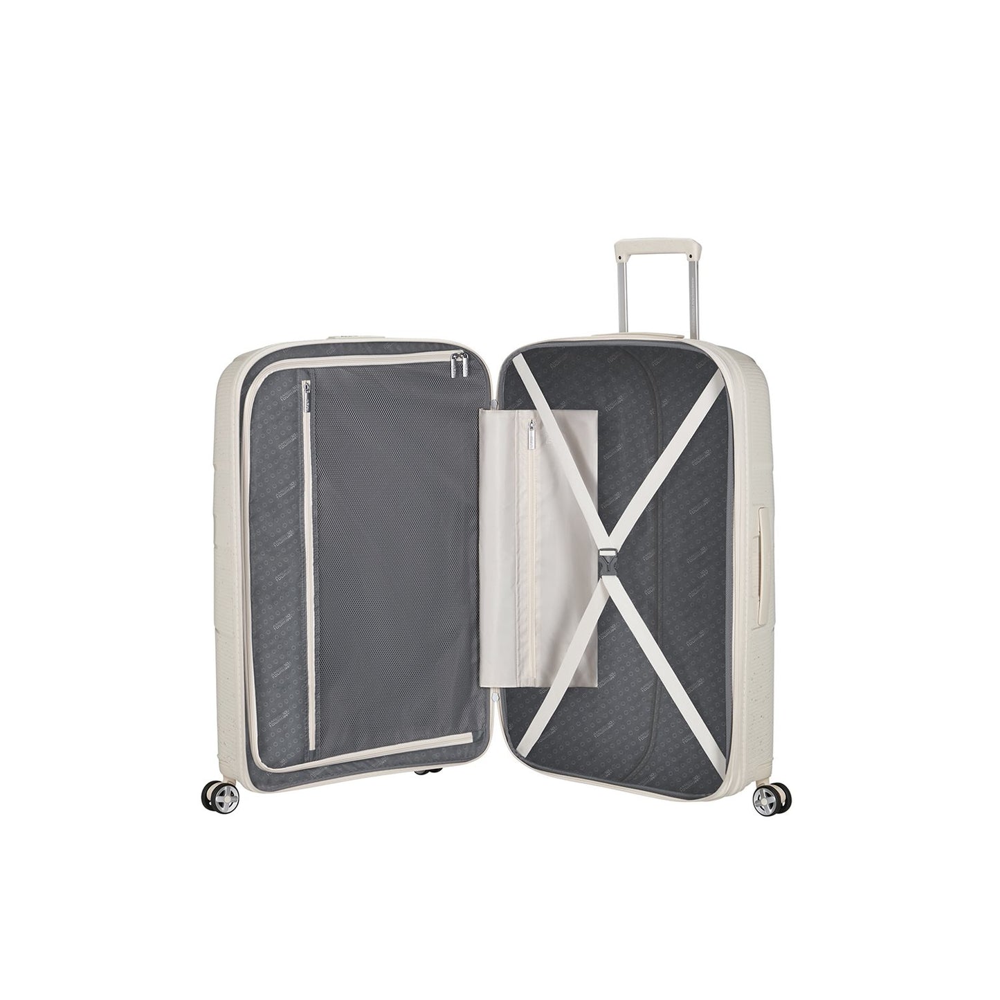 American Tourister Starvibe Spinner 77/28 Expandable TSA Ltd cream speckles