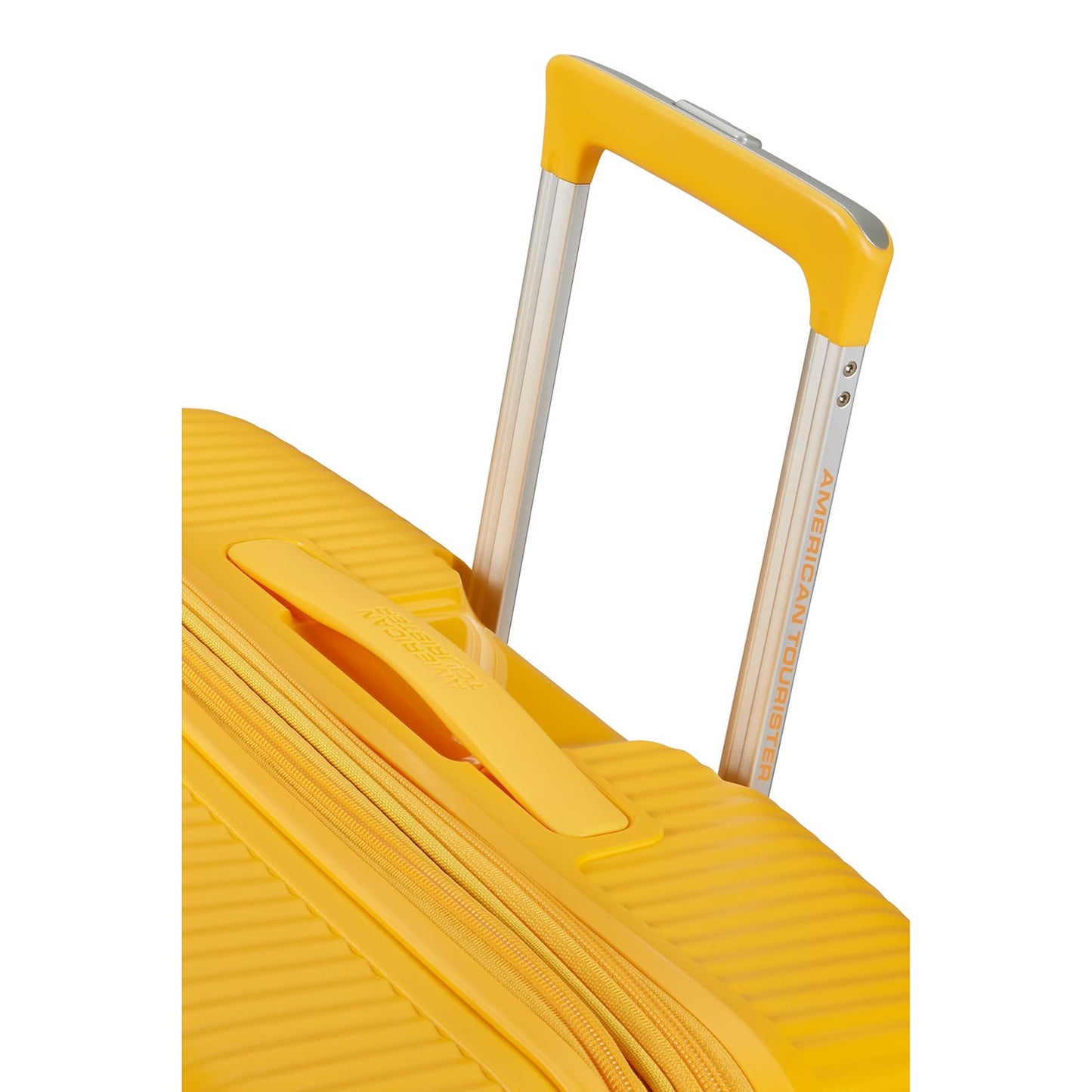 American Tourister Soundbox Spinner 80/30 TSA Expandable golden yellow