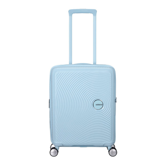 American Tourister Soundbox Spinner 55/20 TSA Expandable pastel blue