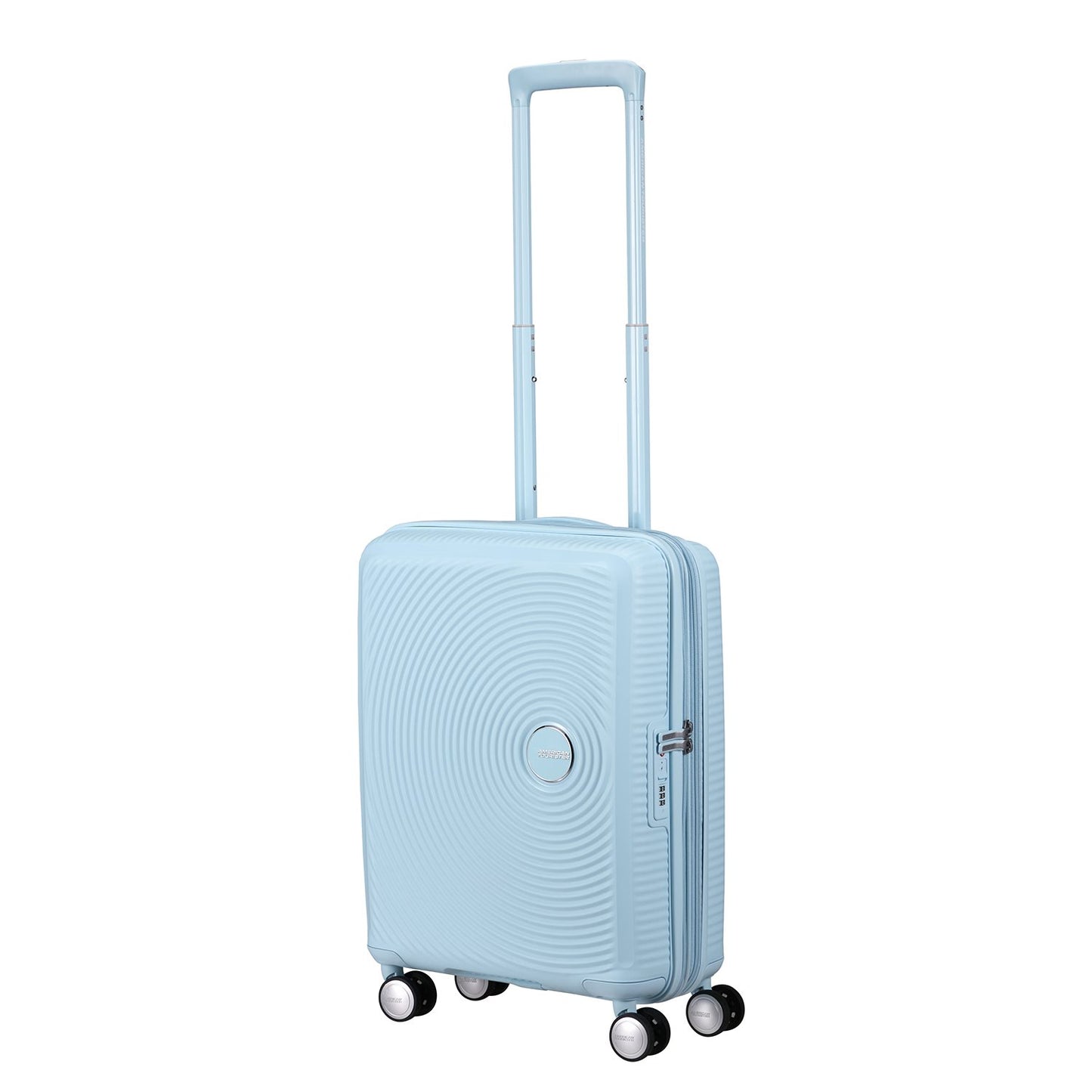 American Tourister Soundbox Spinner 55/20 TSA Expandable pastel blue