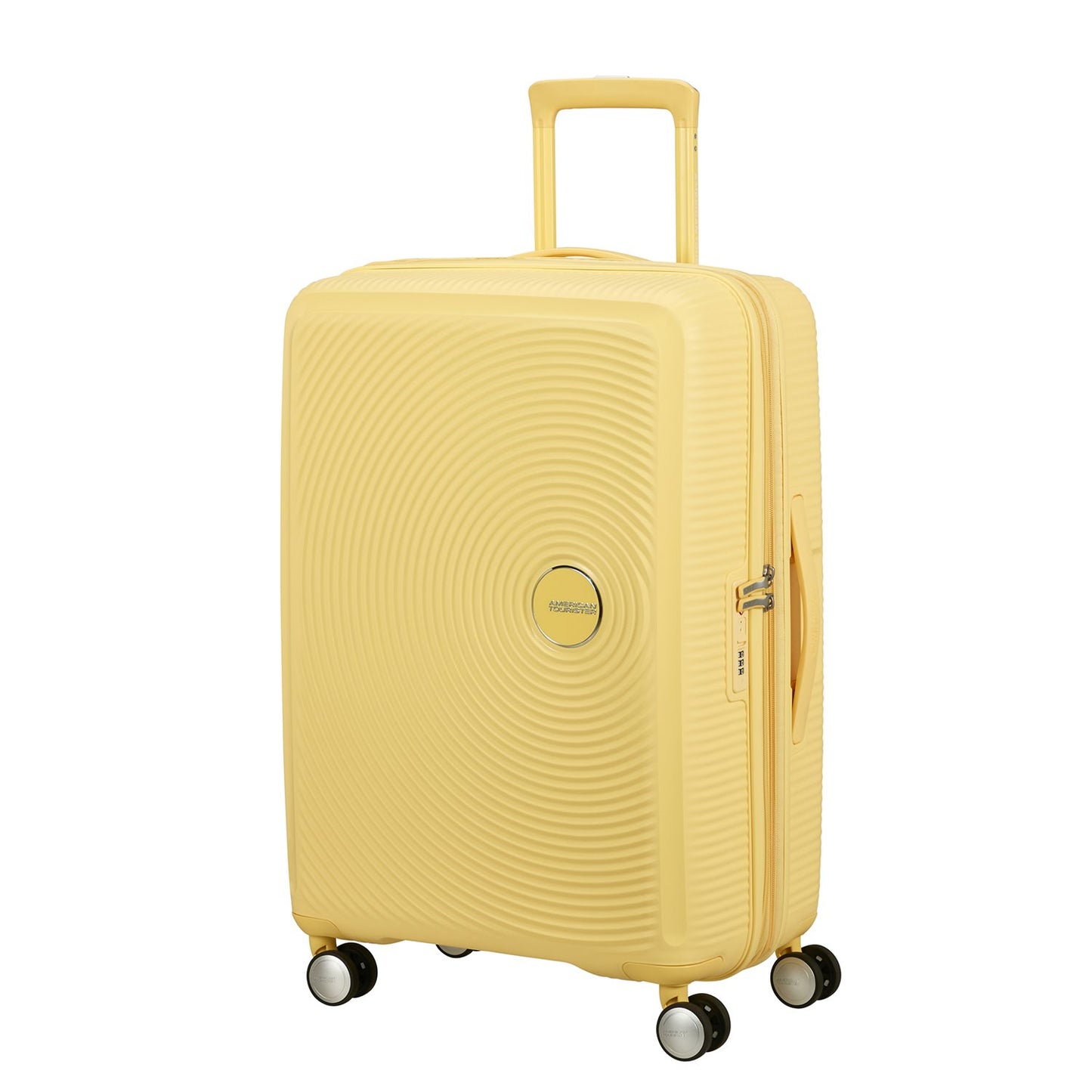 American Tourister Soundbox Spinner 67/24 TSA Expandable pastel yellow