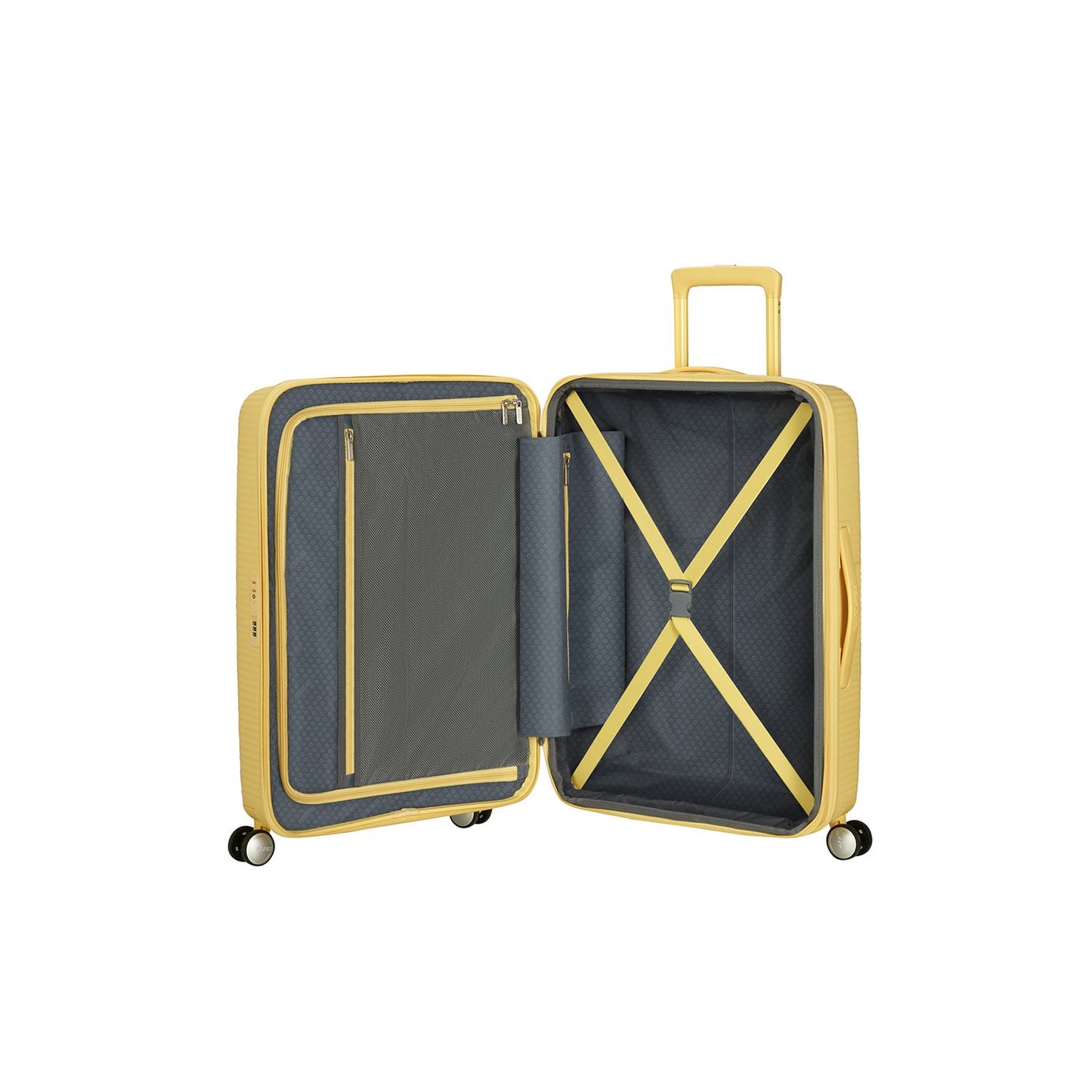 American Tourister Soundbox Spinner 67/24 TSA Expandable pastel yellow